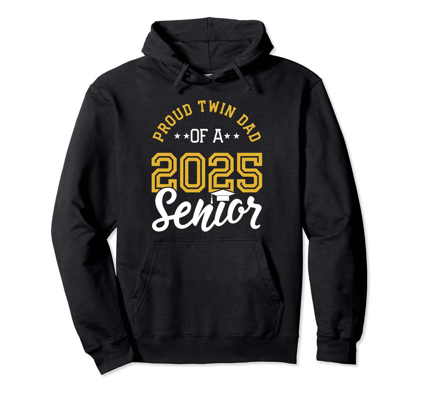 Twin Dad Senior Grad Family Hoodie - Custom Art Print for Adults - T-Shirt, Sweatshirt, Hoodie