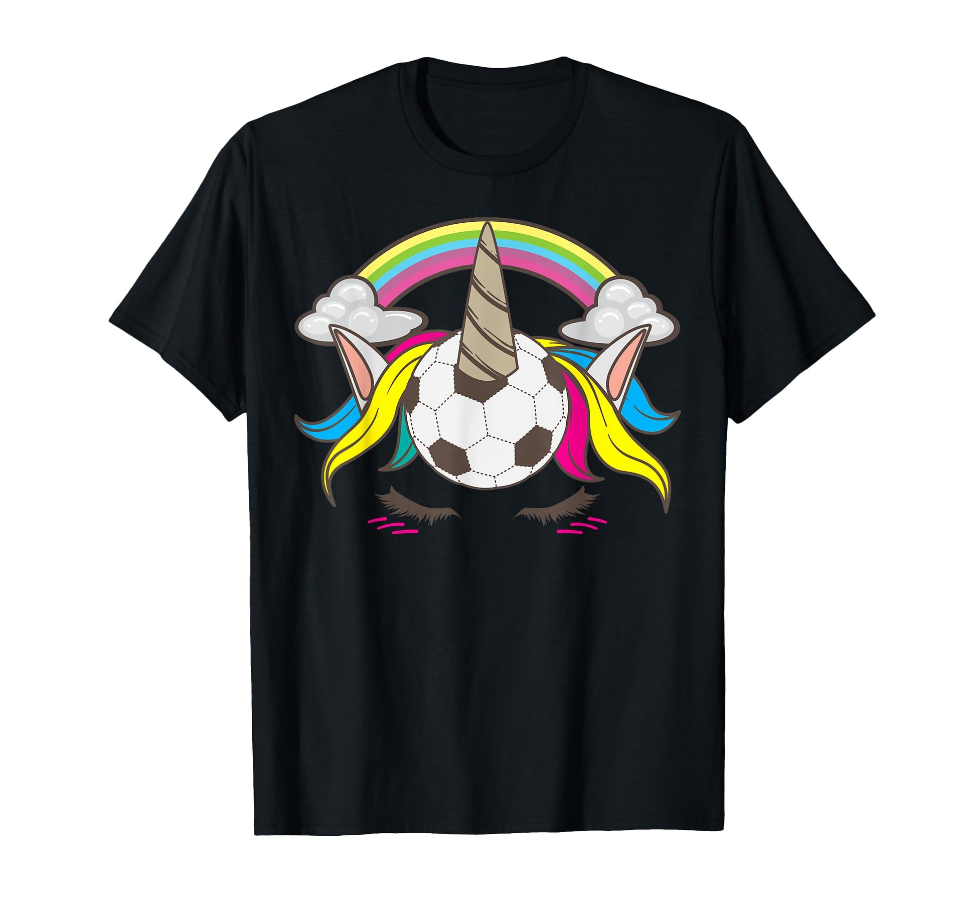 Funny Soccer Unicorn Gift Football Players T-Shirt - Unique Graphic Unisex - T-Shirt, Sweatshirt, Hoodie