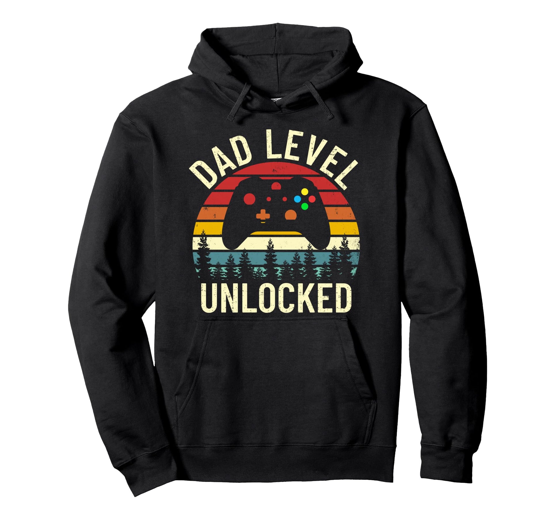 Dad Level Unlocked Funny Gamer New Hoodie - Custom Art Print Men Women - T-Shirt, Sweatshirt, Hoodie