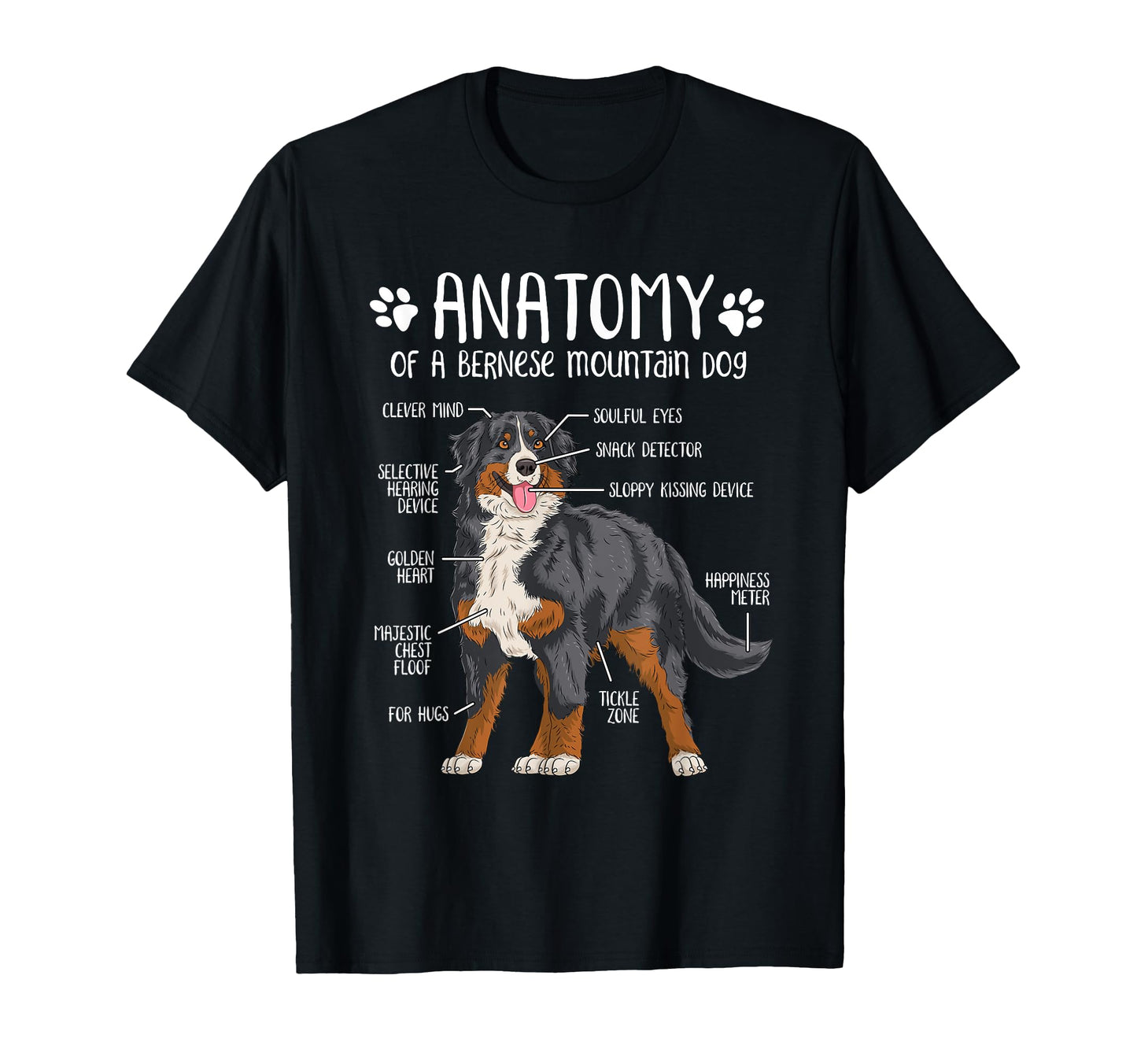 Funny Anatomy Bernese Mountain T-Shirt - Casual Everyday Wear Men Women - T-Shirt, Sweatshirt, Hoodie