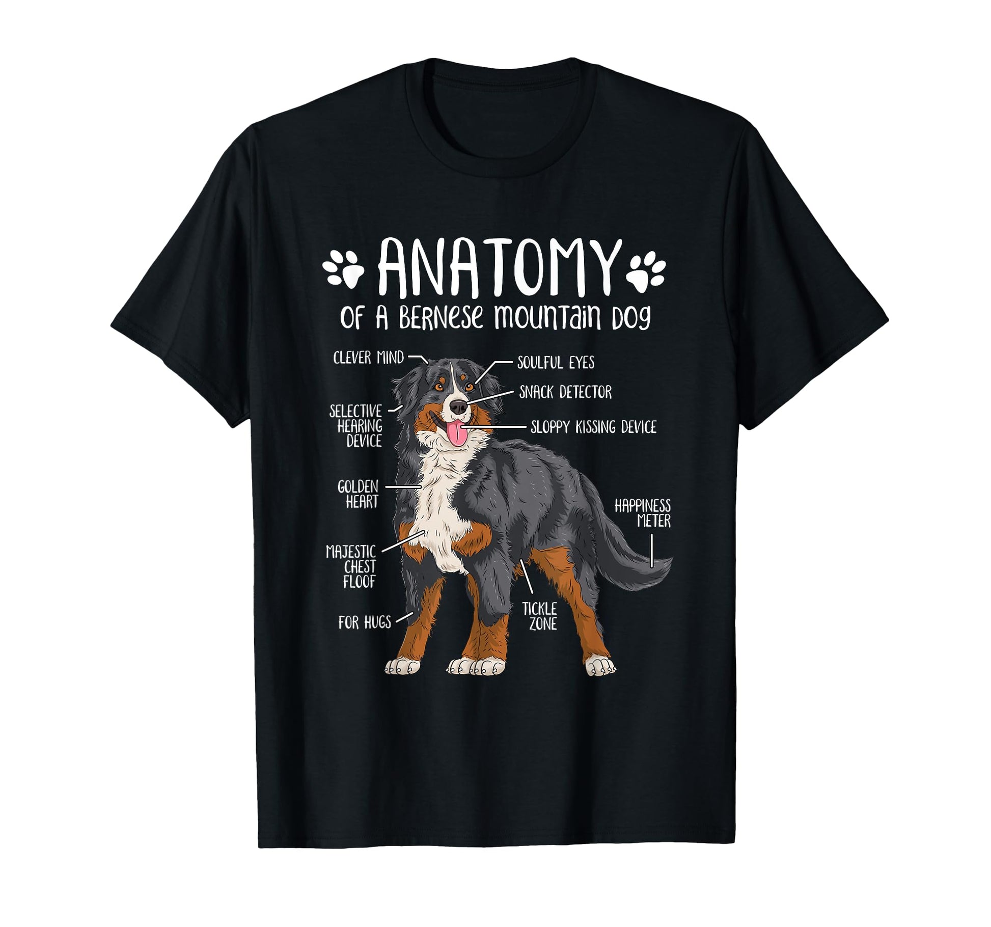 Funny Anatomy Bernese Mountain T-Shirt - Casual Everyday Wear Men Women - T-Shirt, Sweatshirt, Hoodie