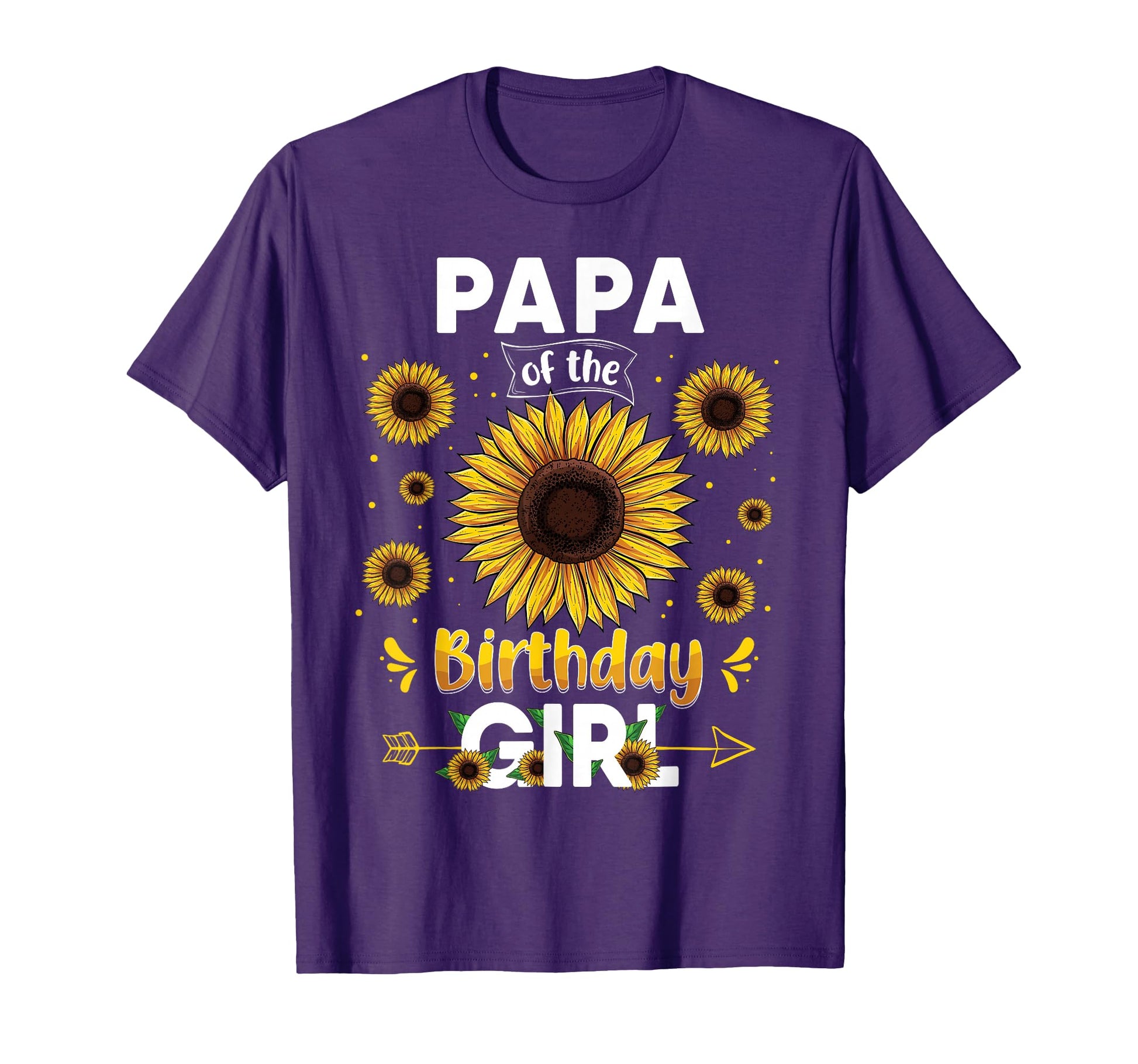 Papa Birthday Sunflower Party Family T-Shirt - Casual Everyday Wear Unisex - T-Shirt, Sweatshirt, Hoodie
