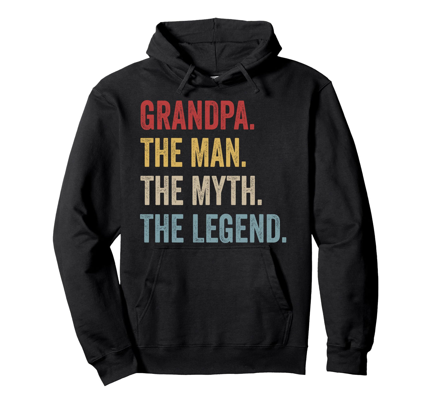 Grandpa Myth Legend Grandfathers Hoodie - Minimalist Print Unisex - T-Shirt, Sweatshirt, Hoodie