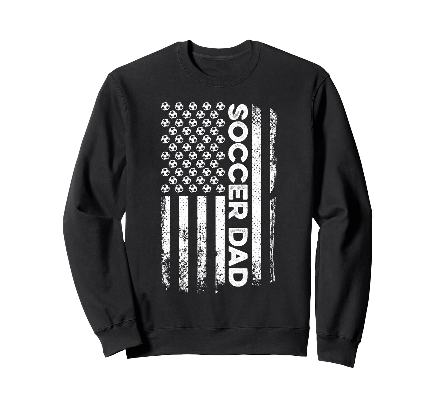 Soccer Dad American Flag Patriotic Sweatshirt - Custom Art Print Unisex - T-Shirt, Sweatshirt, Hoodie