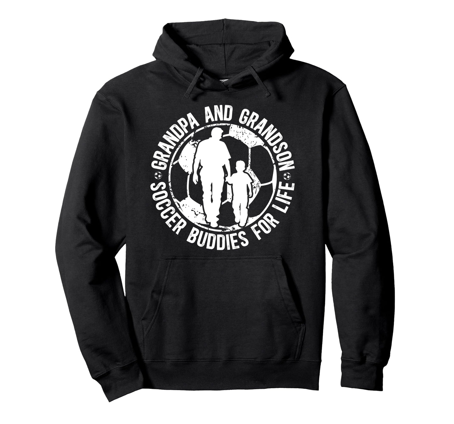 Soccer Grandpa And Grandson Soccer Hoodie - Graphic Print for Adults - T-Shirt, Sweatshirt, Hoodie