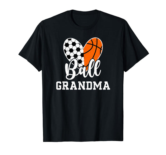 Ball Grandma Heart Soccer T-Shirt - Casual Everyday Wear for Adults - T-Shirt, Sweatshirt, Hoodie