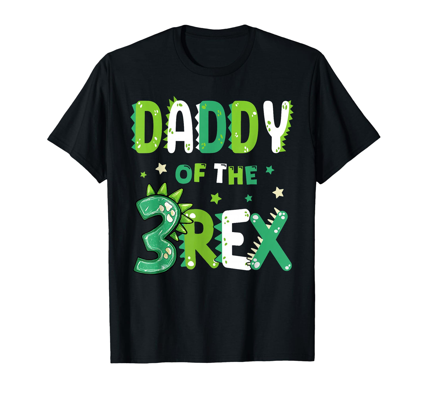 Dad Three Rex Birthday Dinosaur Family T-Shirt - Unique Graphic for Adults - T-Shirt, Sweatshirt, Hoodie