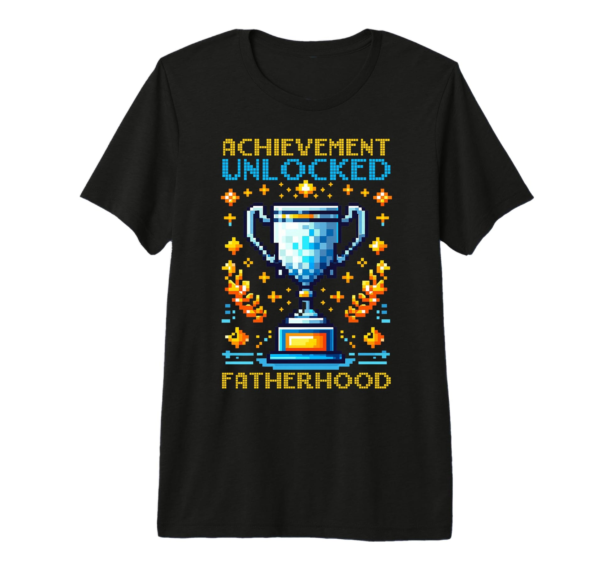 Achievement Unlocked Fatherhood T-Shirt - Aesthetic Graphic for Adults - T-Shirt, Sweatshirt, Hoodie