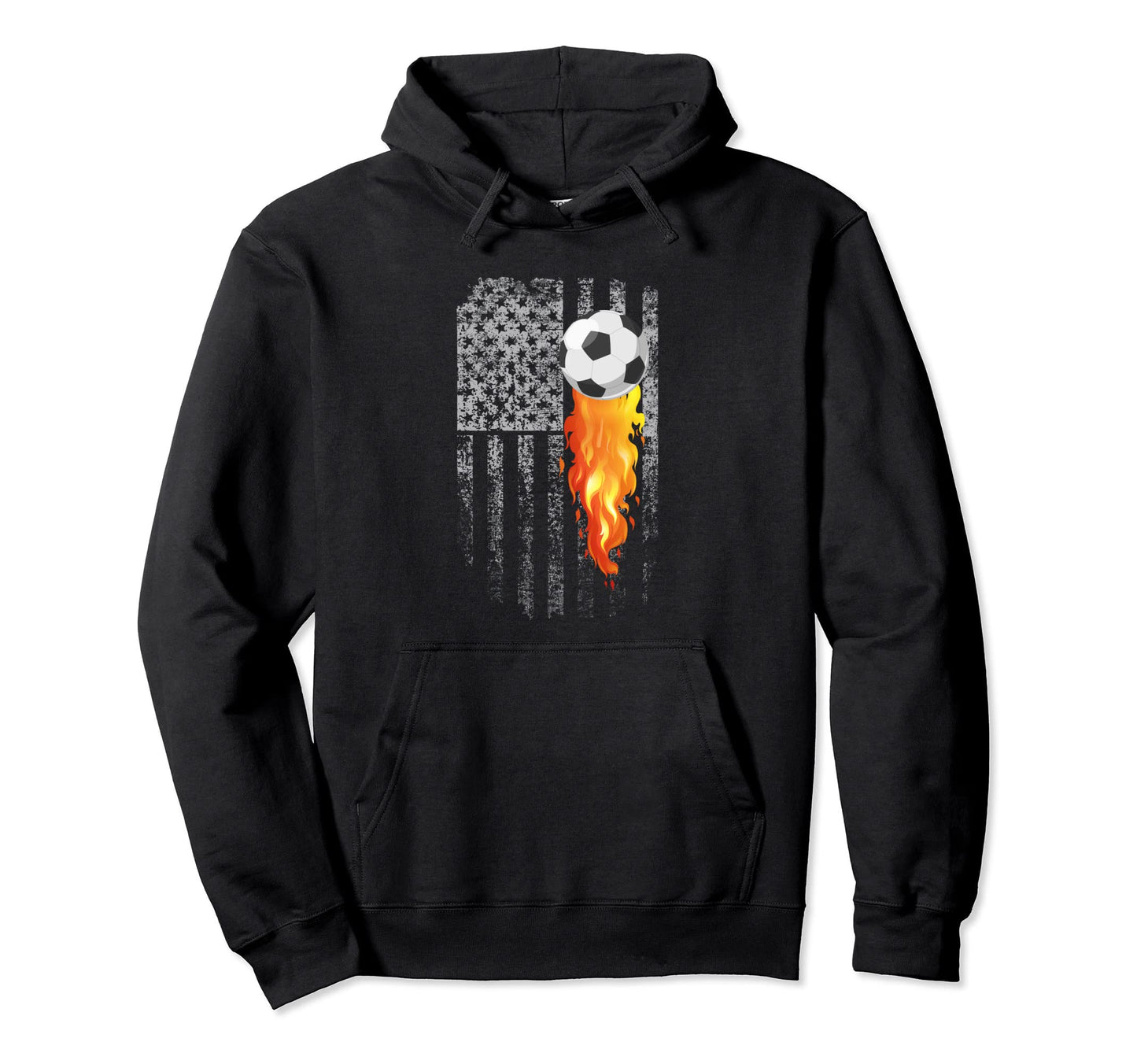 Soccer Patriotic Soccer Sport Usa Hoodie - Aesthetic Graphic Men Women - T-Shirt, Sweatshirt, Hoodie