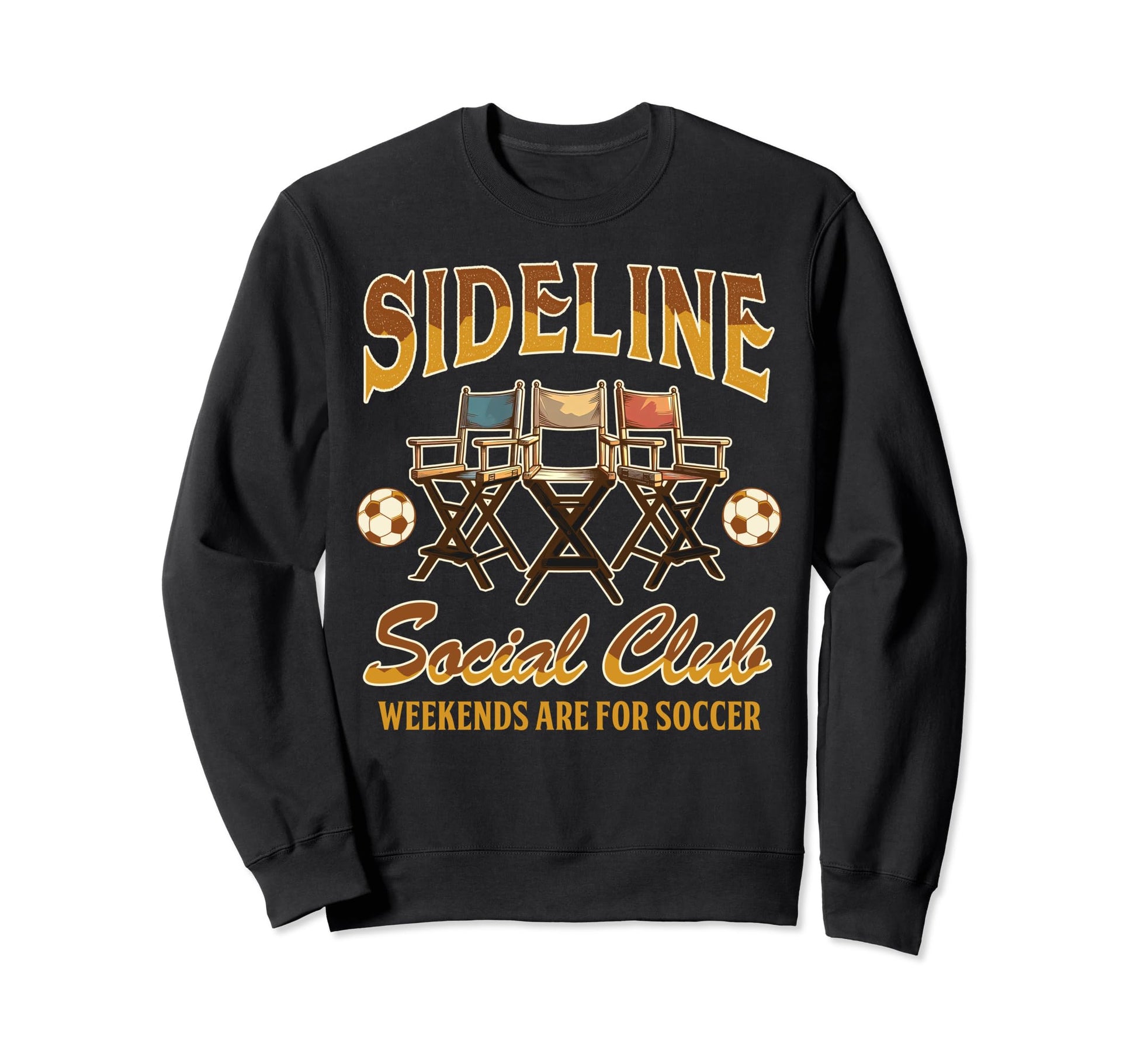 Soccer Mom Sideline Social Club Sweatshirt - Trendy Graphic for Adults - T-Shirt, Sweatshirt, Hoodie