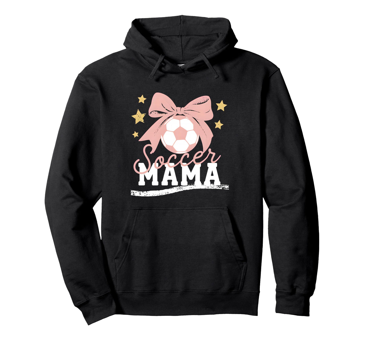 Soccer Mama Coquette Bow Sideline Soccer Hoodie - Novelty Apparel Unisex - T-Shirt, Sweatshirt, Hoodie