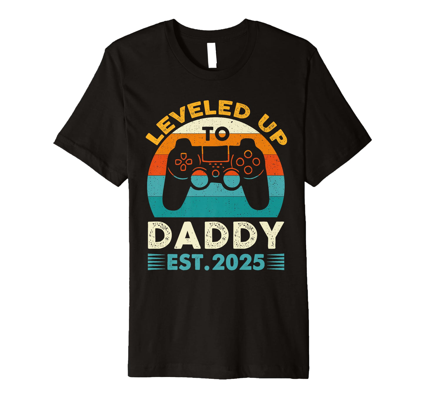Funny Leveled Up To Dad 2025 New Dad T-Shirt - Minimalist Print Unisex - T-Shirt, Sweatshirt, Hoodie