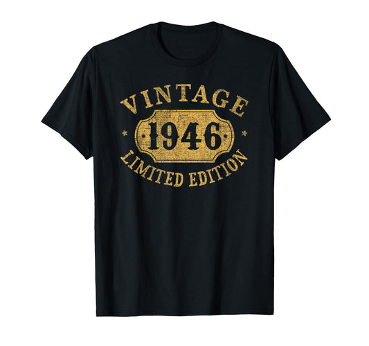 80Th Birthday 80 Year Old Funny 1946 80 T-Shirt - Graphic Print for Adults - T-Shirt, Sweatshirt, Hoodie