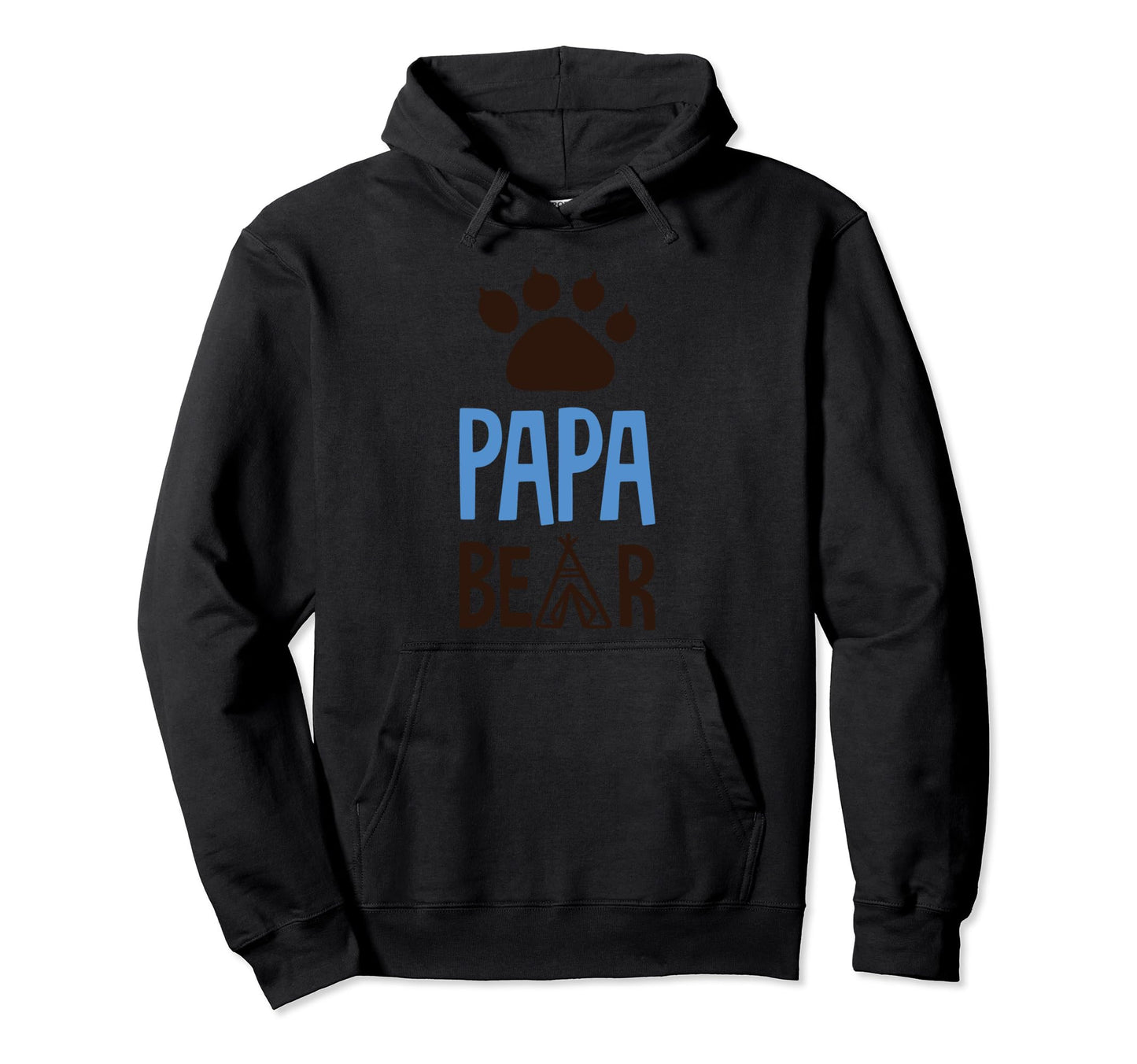 Papa Bear Paw Nice Gift Dad Father Hoodie - Casual Everyday Wear Men Women - T-Shirt, Sweatshirt, Hoodie