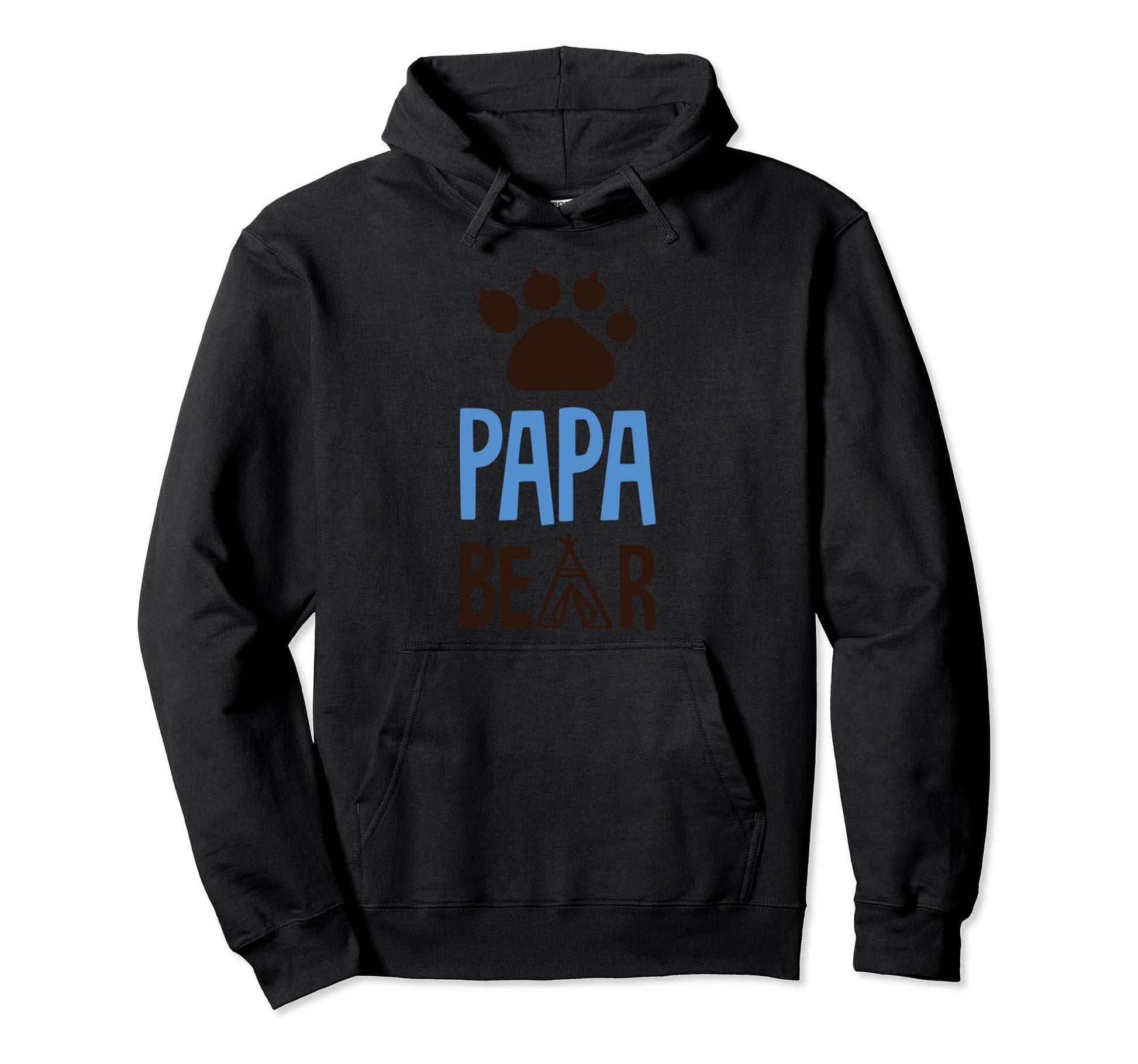 Papa Bear Paw Nice Gift Dad Father Hoodie - Casual Everyday Wear Men Women - T-Shirt, Sweatshirt, Hoodie