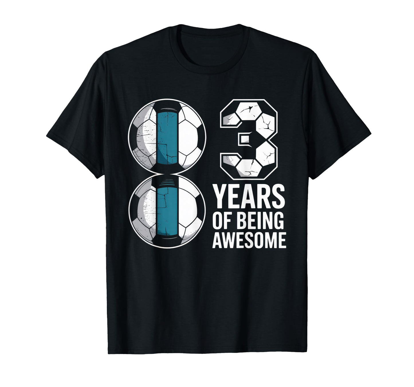 13 Years Being Awesome Soccer Fan T-Shirt - Custom Art Print Unisex - T-Shirt, Sweatshirt, Hoodie