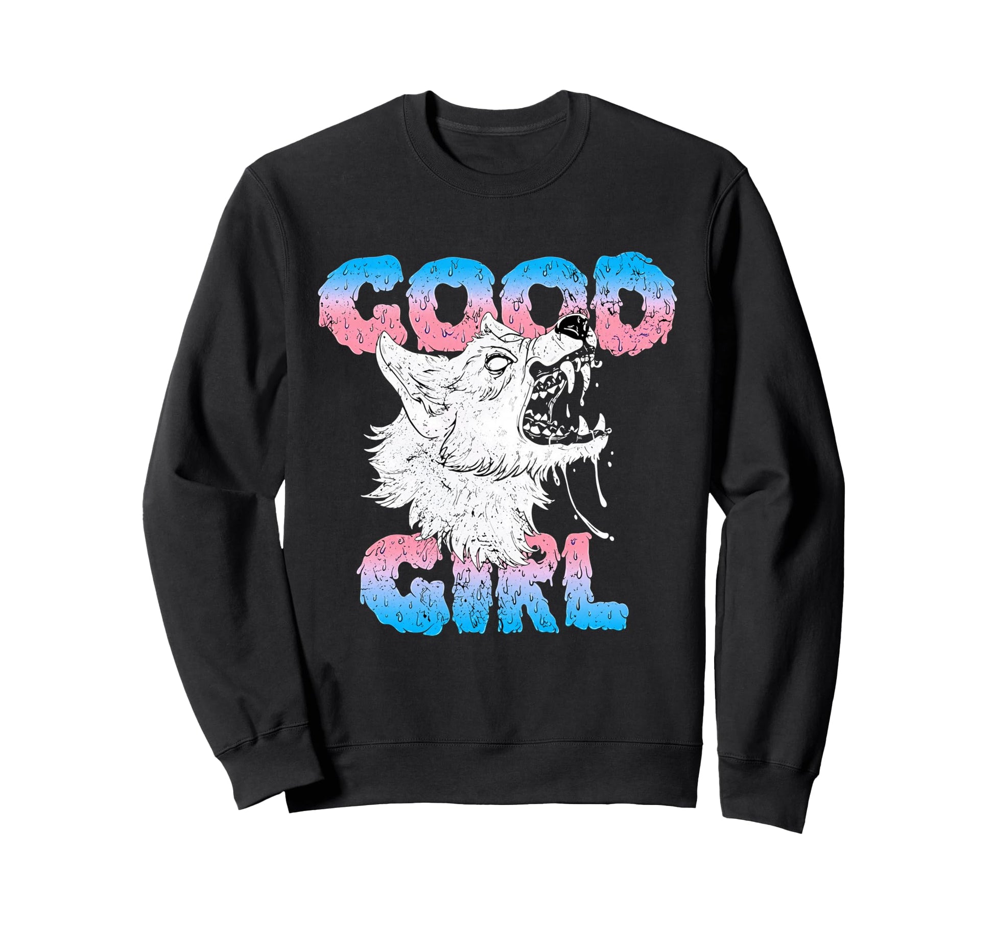 Wolf Good Lgbt Pride Transparent Sweatshirt - Aesthetic Graphic Unisex - T-Shirt, Sweatshirt, Hoodie