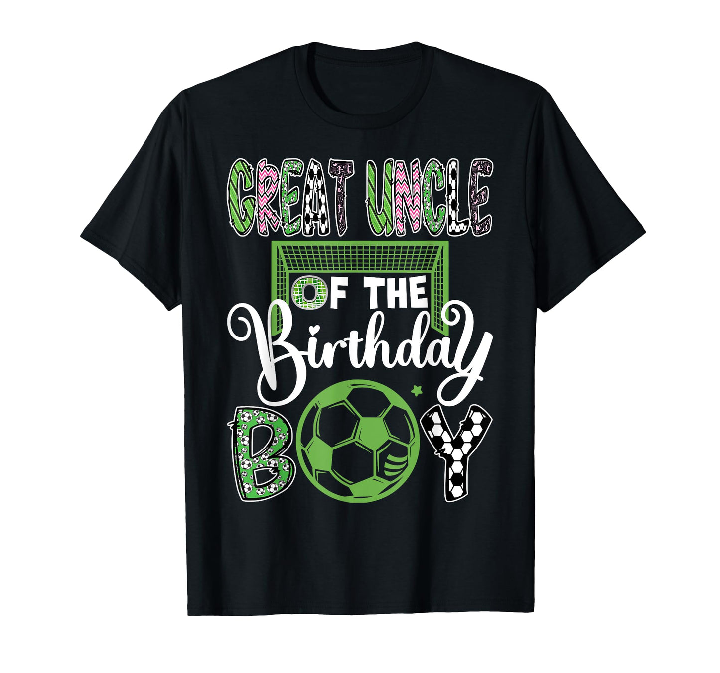 Great Uncle Birthday Soccer Player T-Shirt - Minimalist Print Men Women - T-Shirt, Sweatshirt, Hoodie