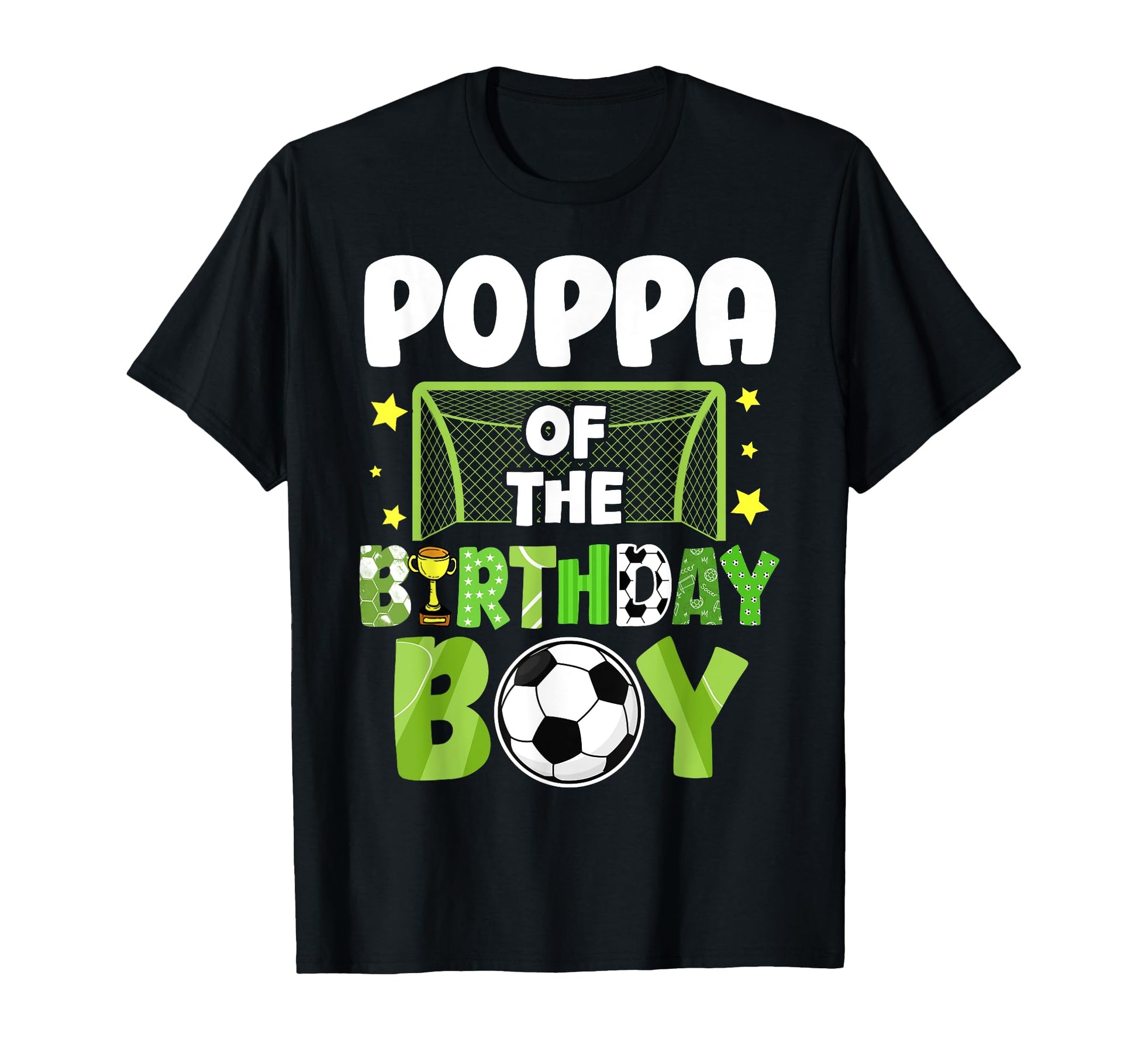 Soccer Poppa Birthday Party Soccer T-Shirt - Trendy Graphic for Adults - T-Shirt, Sweatshirt, Hoodie