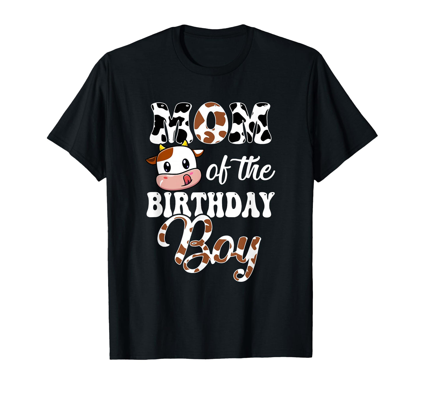 Mom Birthday Cow Farm 1St Birthday T-Shirt - Graphic Print for Adults - T-Shirt, Sweatshirt, Hoodie