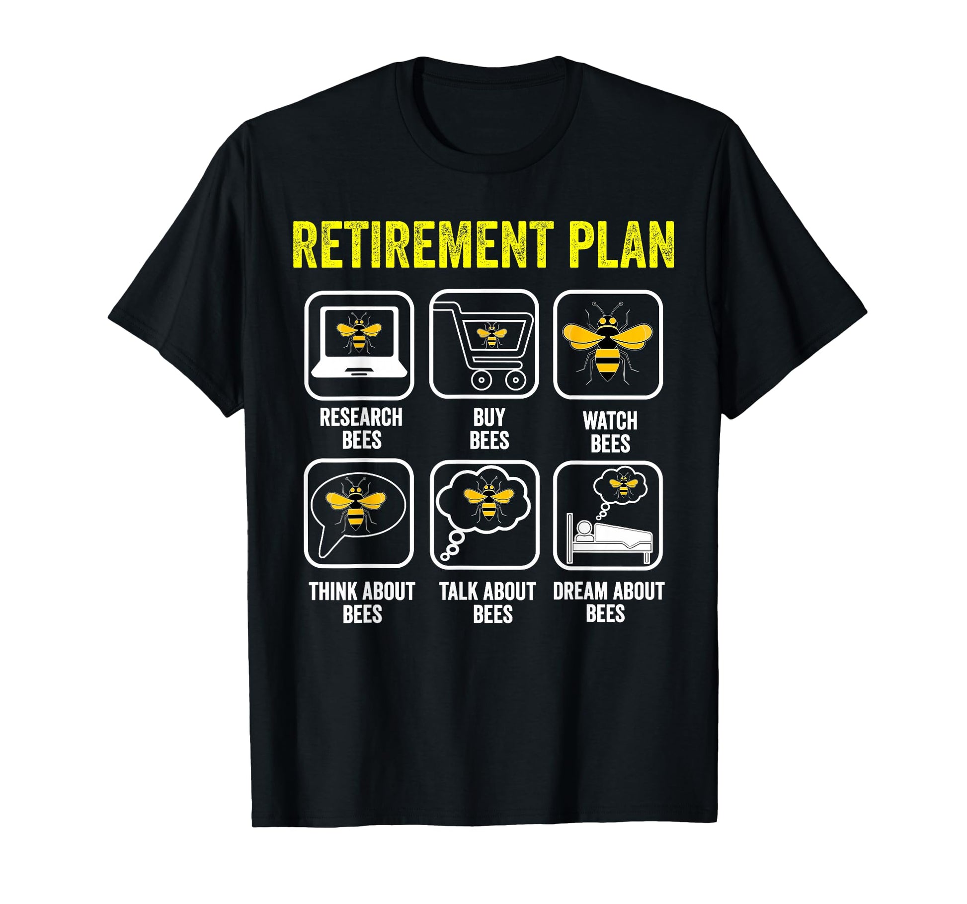 Beekeeper Retirement Plan Bee T-Shirt - Aesthetic Graphic for Adults - T-Shirt, Sweatshirt, Hoodie