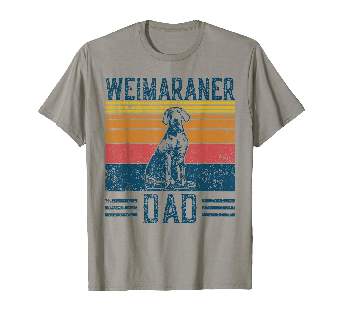 Dog Weimeraner Dad Weimaraner Papa T-Shirt - Custom Art Print Unisex - T-Shirt, Sweatshirt, Hoodie