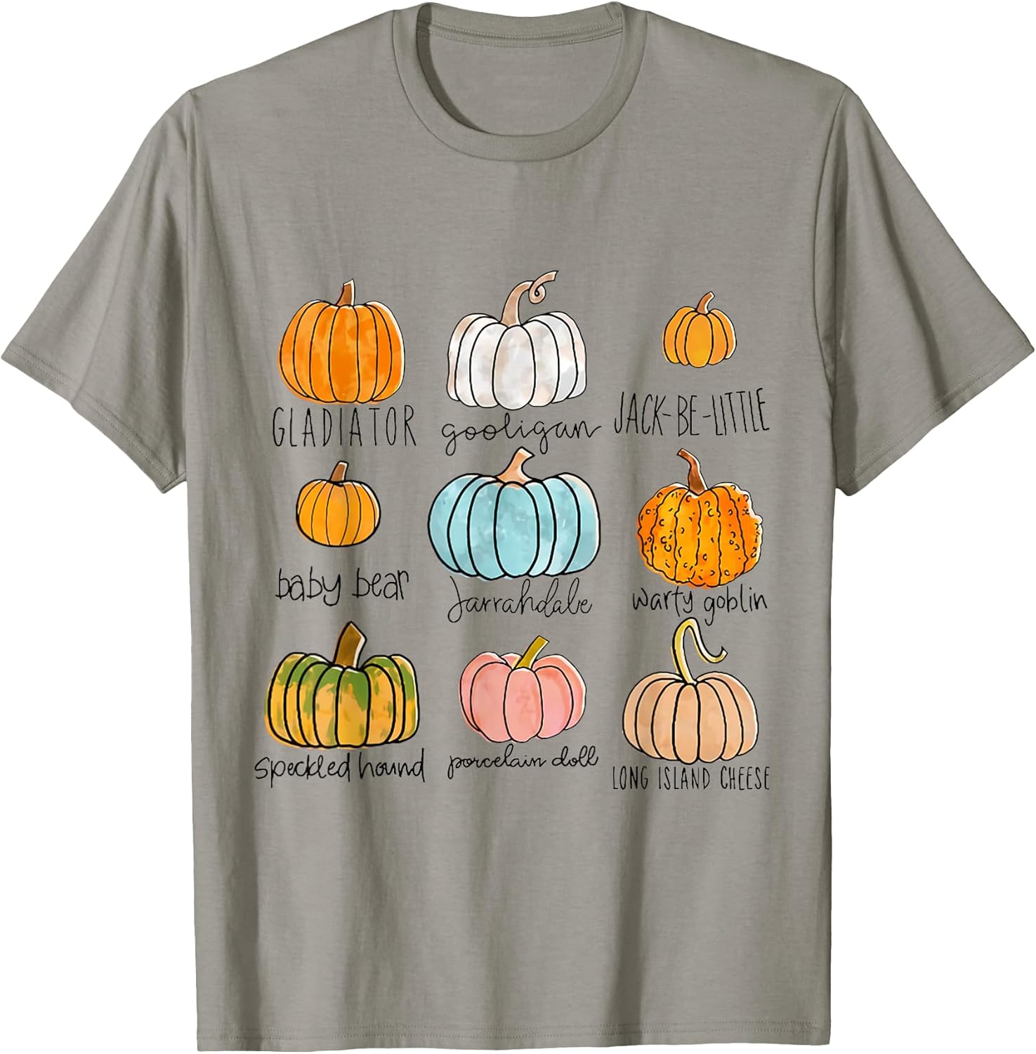 Pumpkin Varieties Cute Pumpkin By Merch Unisex T-shirt, Sweatshirt, Hoodie, Long Sleeve Tee - T-Shirt, Sweatshirt, Hoodie