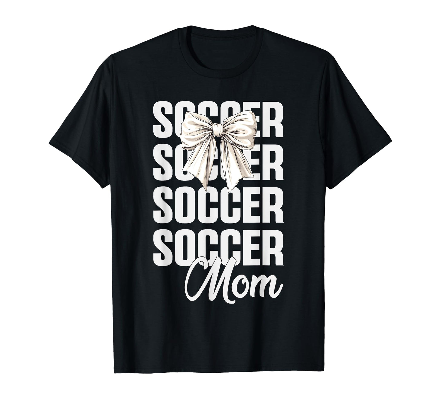 Soccer Mom Coquette Bow Soccer Lovers T-Shirt - Unique Graphic for Adults - T-Shirt, Sweatshirt, Hoodie