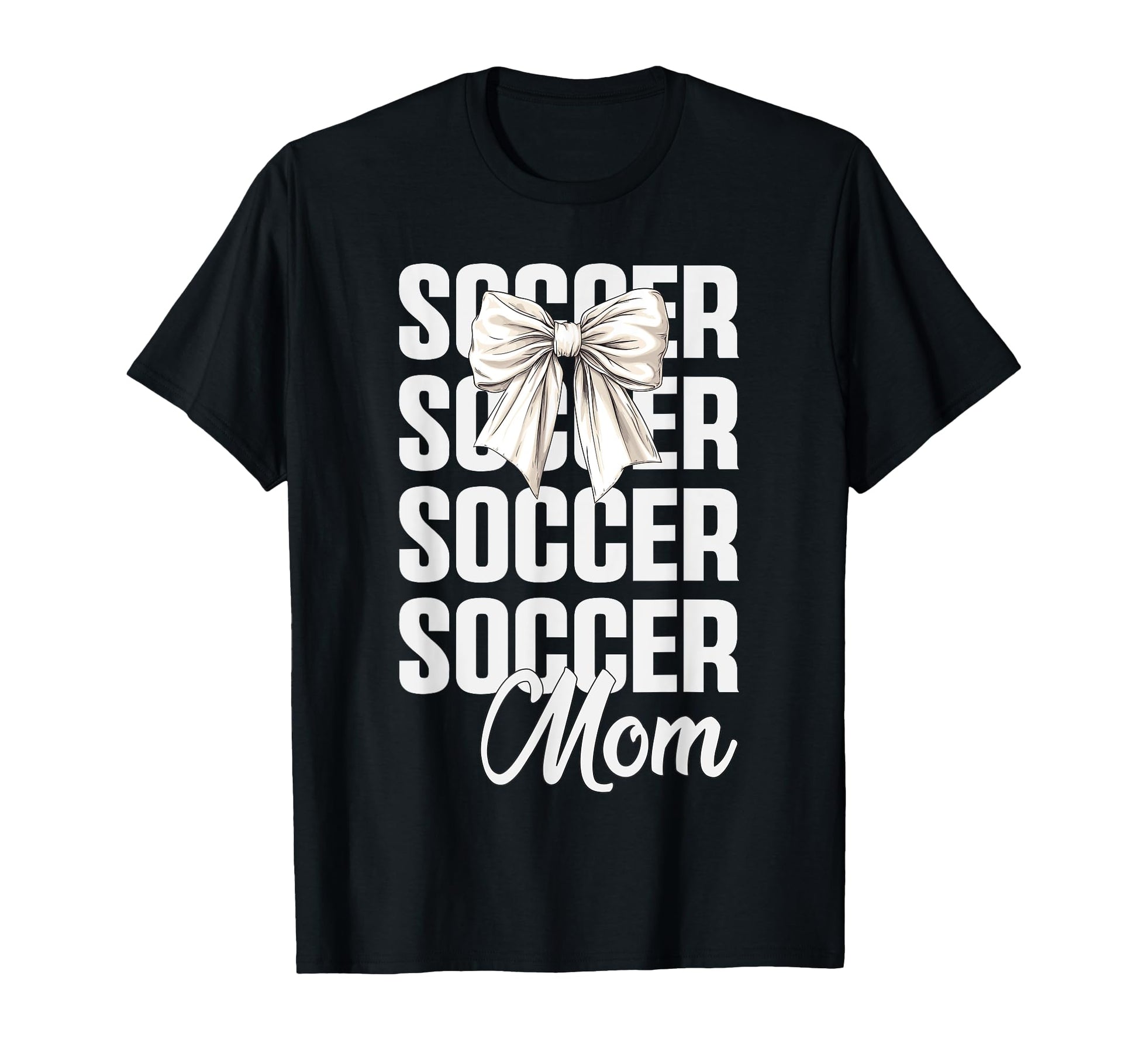Soccer Mom Coquette Bow Soccer Lovers T-Shirt - Unique Graphic for Adults - T-Shirt, Sweatshirt, Hoodie