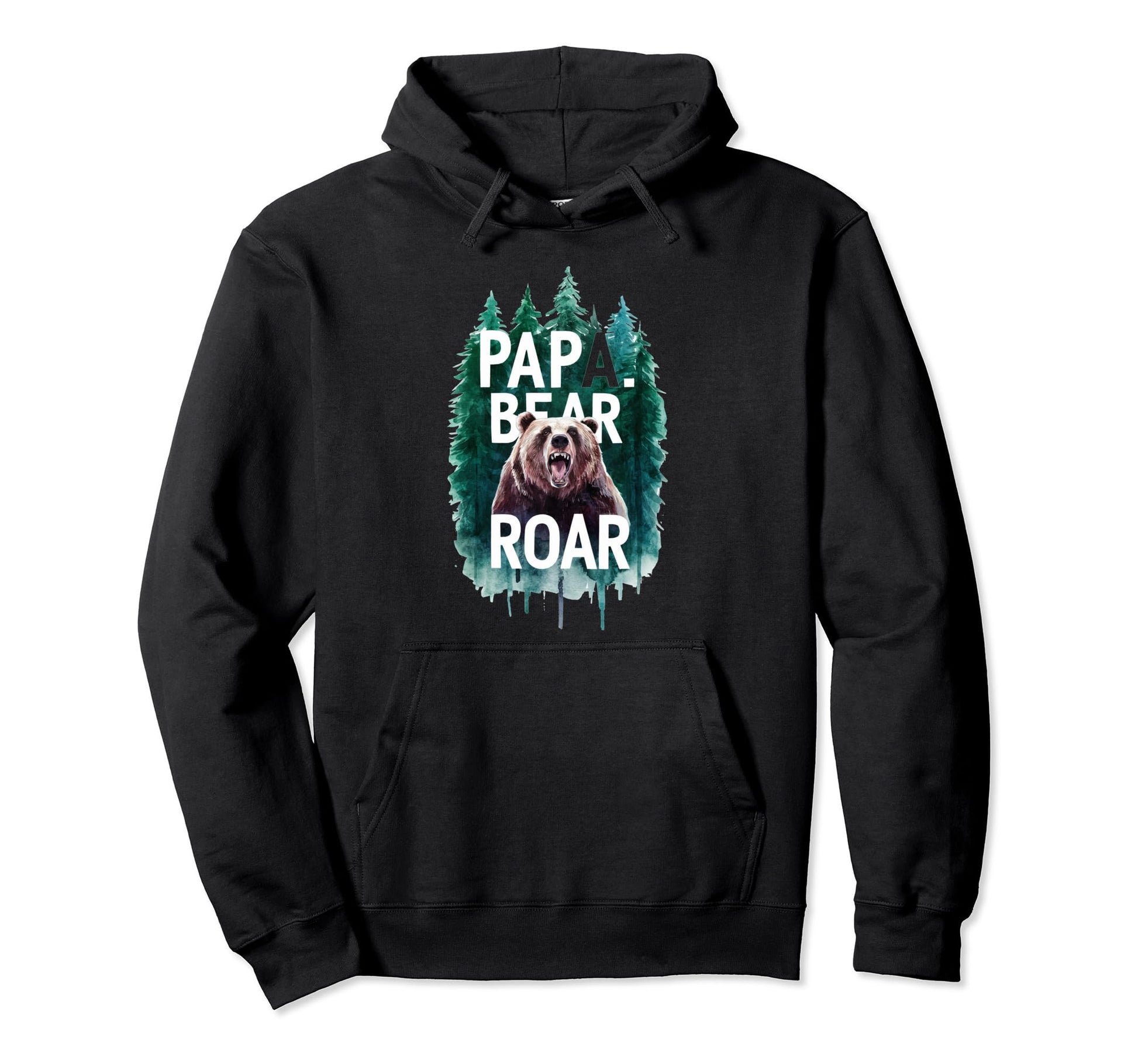 Mens Papa Bear Funny Dads Gift Novelty Hoodie - Unique Graphic Unisex - T-Shirt, Sweatshirt, Hoodie
