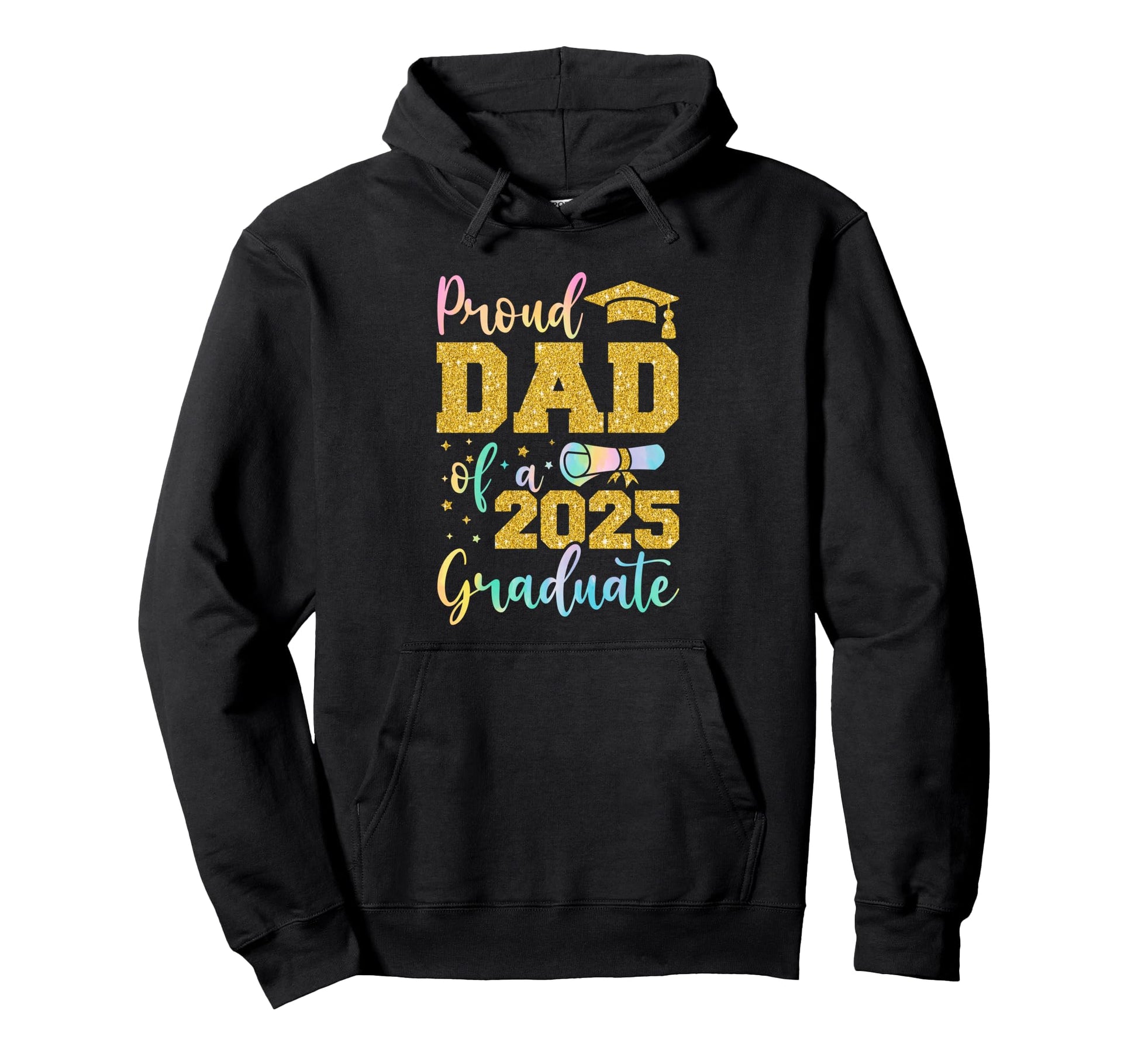 Daddy Senior 2025 Proud Dad Class Hoodie - Fun Novelty Design Men Women - T-Shirt, Sweatshirt, Hoodie