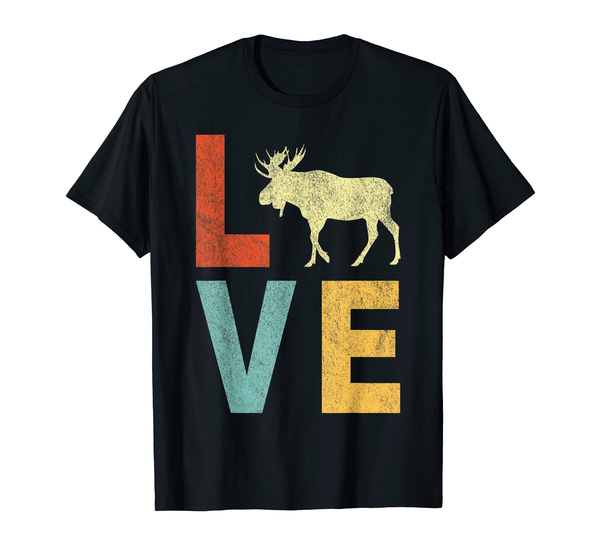 Love Moose Lover Funny Moose T-Shirt - Custom Art Print Men Women - T-Shirt, Sweatshirt, Hoodie
