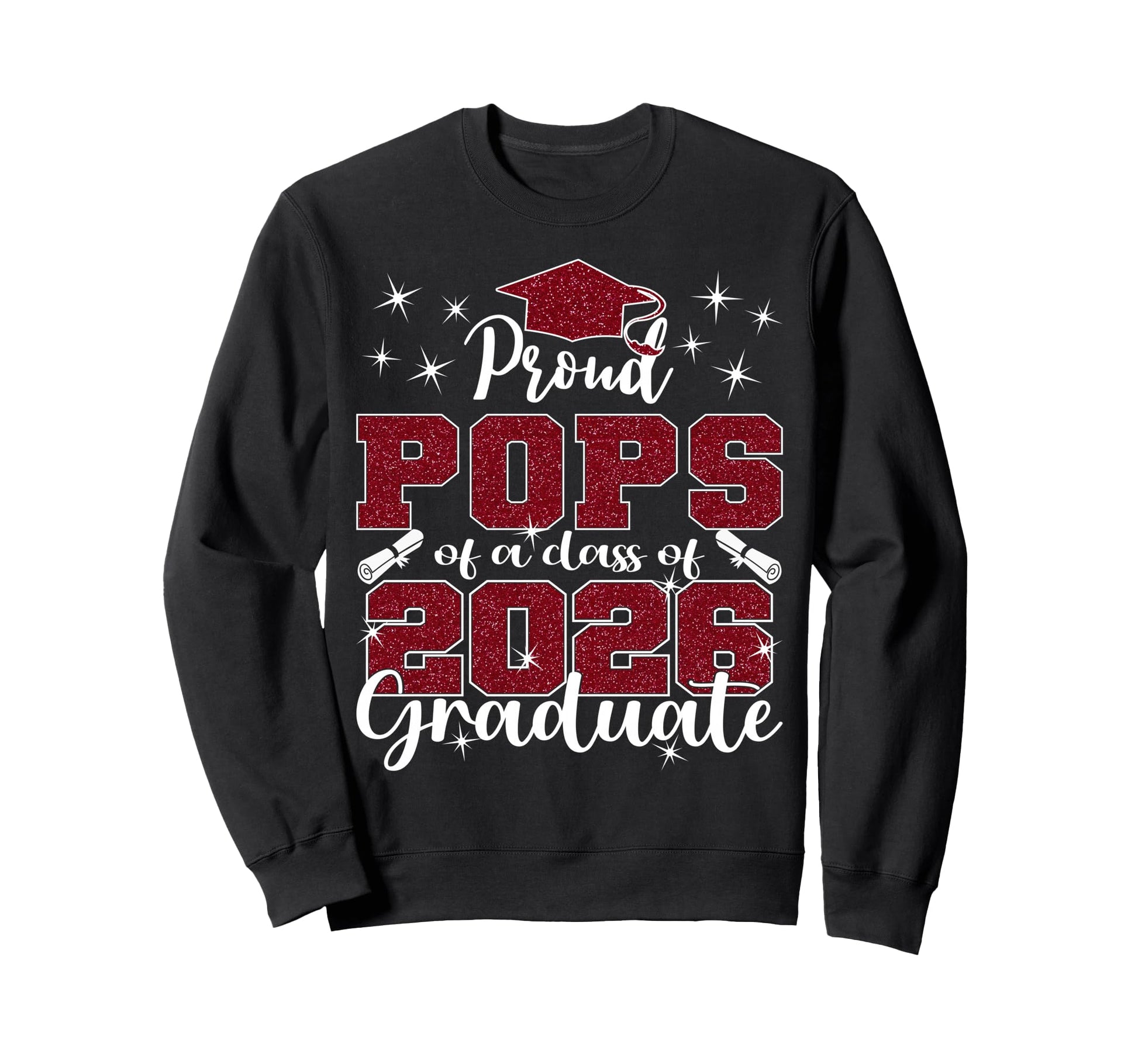 Super Proud Pops 2026 Graduate Senior Sweatshirt - Streetwear Style Unisex - T-Shirt, Sweatshirt, Hoodie