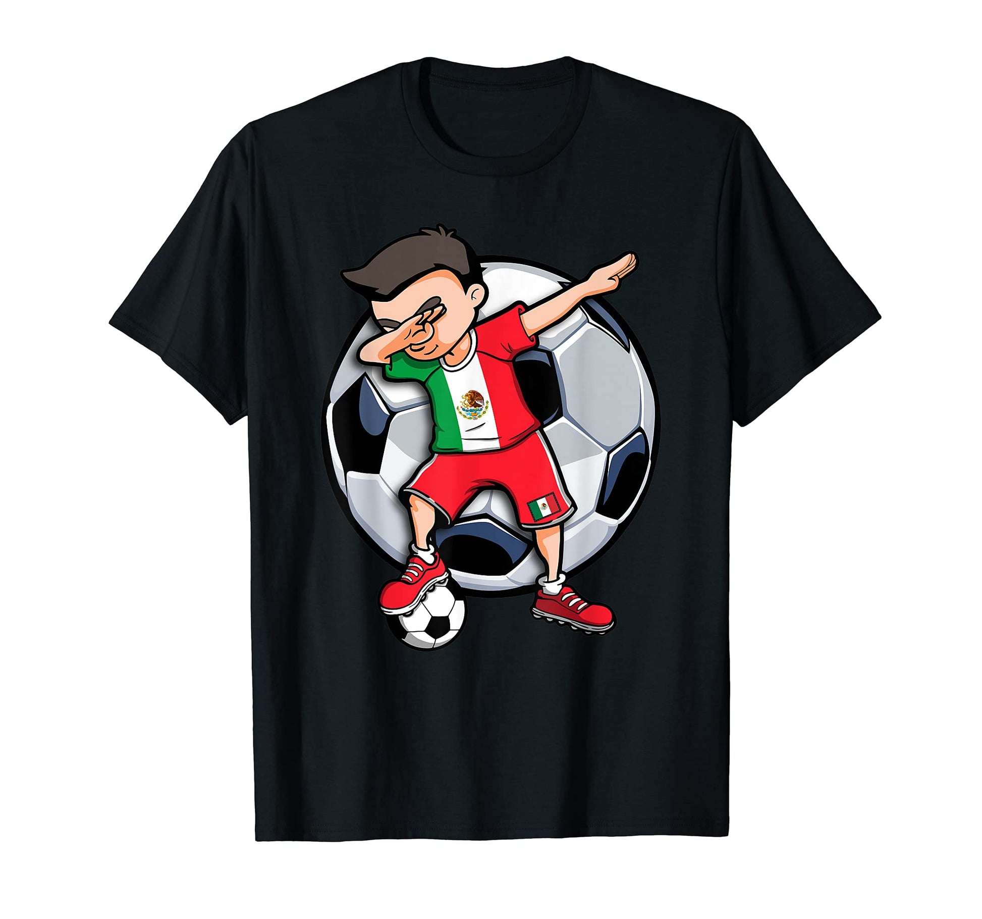 Dabbing Soccer Mexico Football Fans T-Shirt - Novelty Apparel Men Women - T-Shirt, Sweatshirt, Hoodie