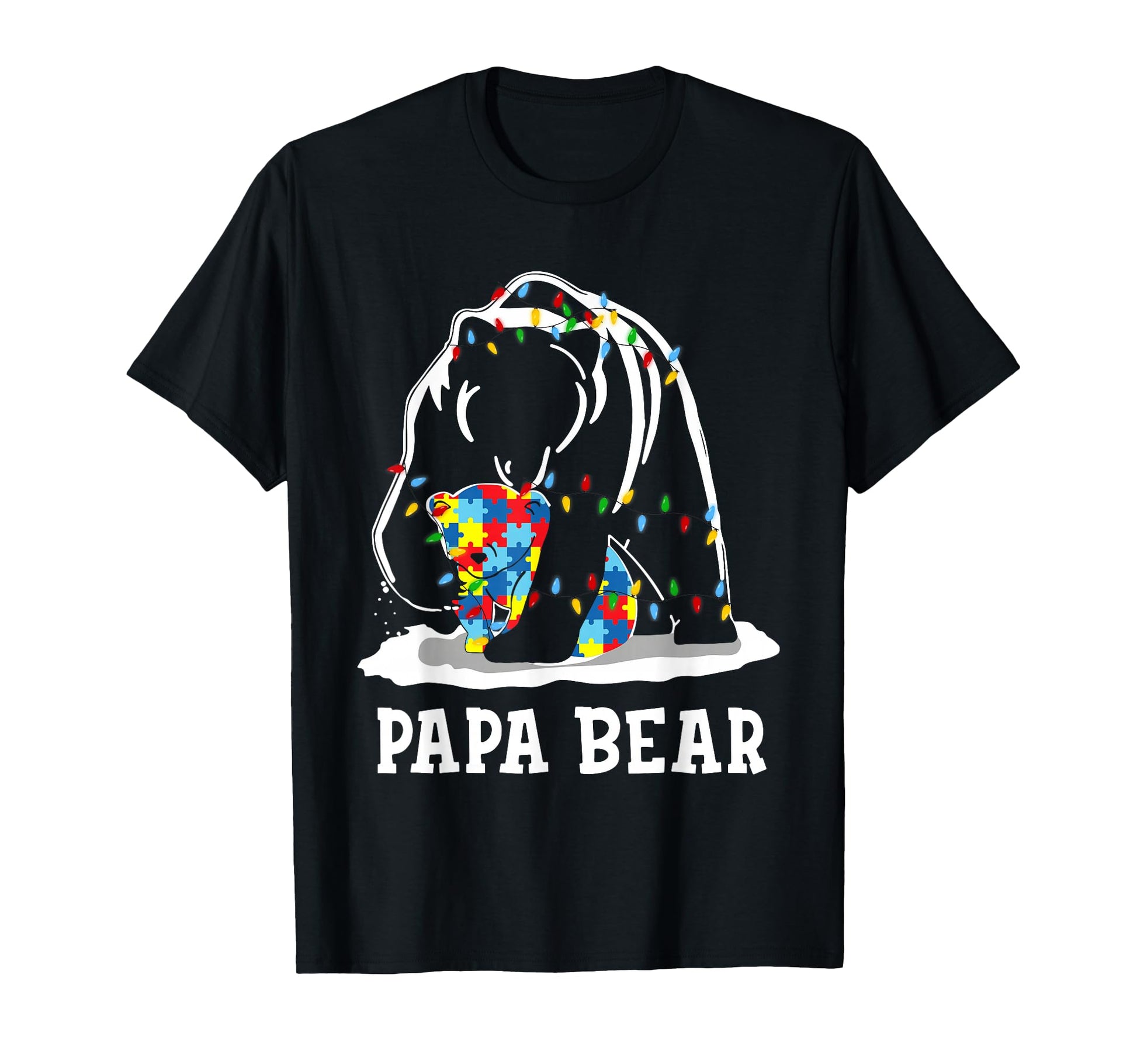 Funny Papa Bear Autism Awareness T-Shirt - Novelty Apparel for Adults - T-Shirt, Sweatshirt, Hoodie