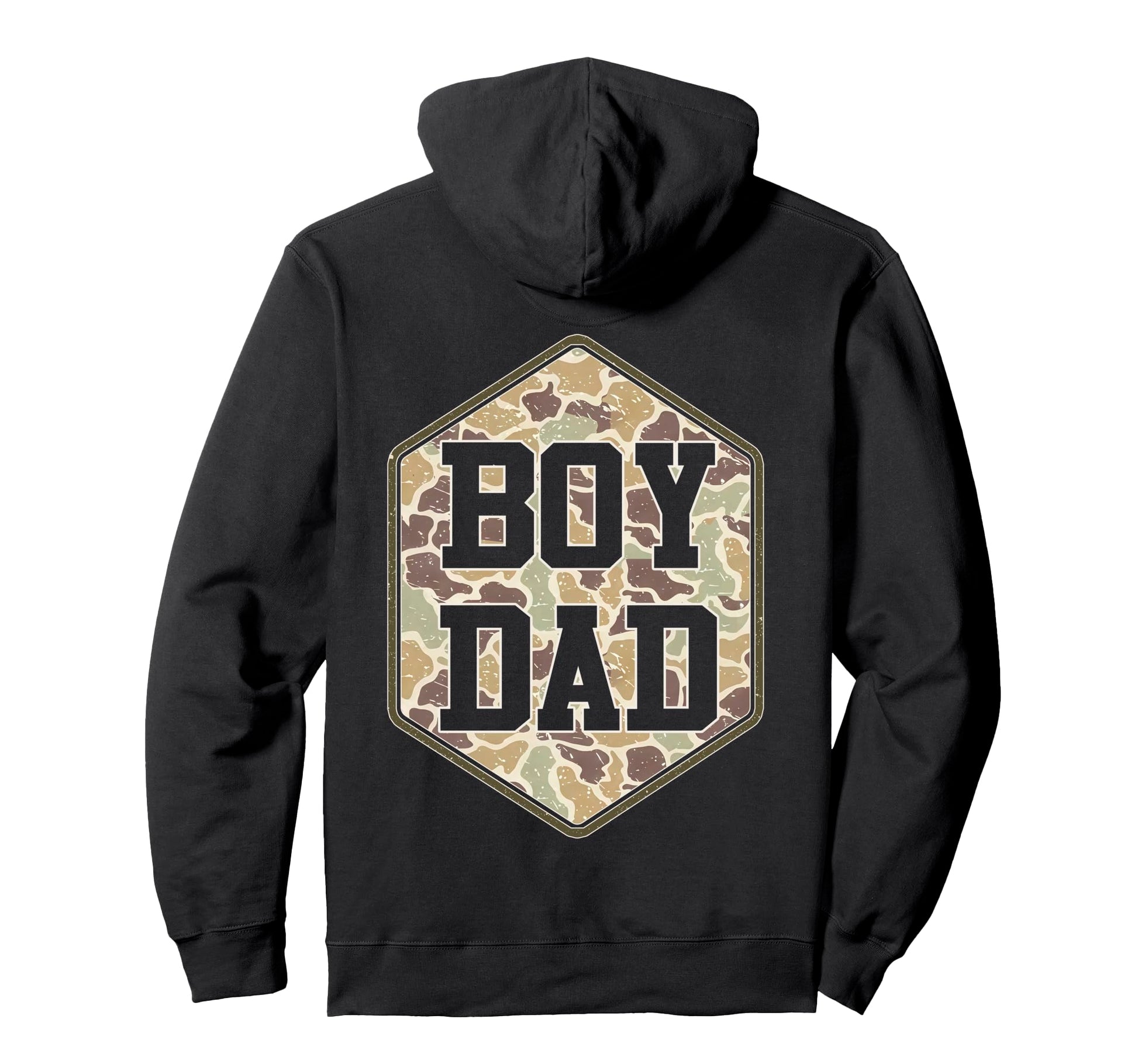 Back Camo Dad Camouflage Dad Life Hoodie - Unique Graphic Men Women - T-Shirt, Sweatshirt, Hoodie