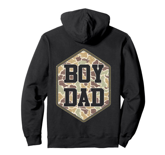 Back Camo Dad Camouflage Dad Life Hoodie - Unique Graphic Men Women - T-Shirt, Sweatshirt, Hoodie
