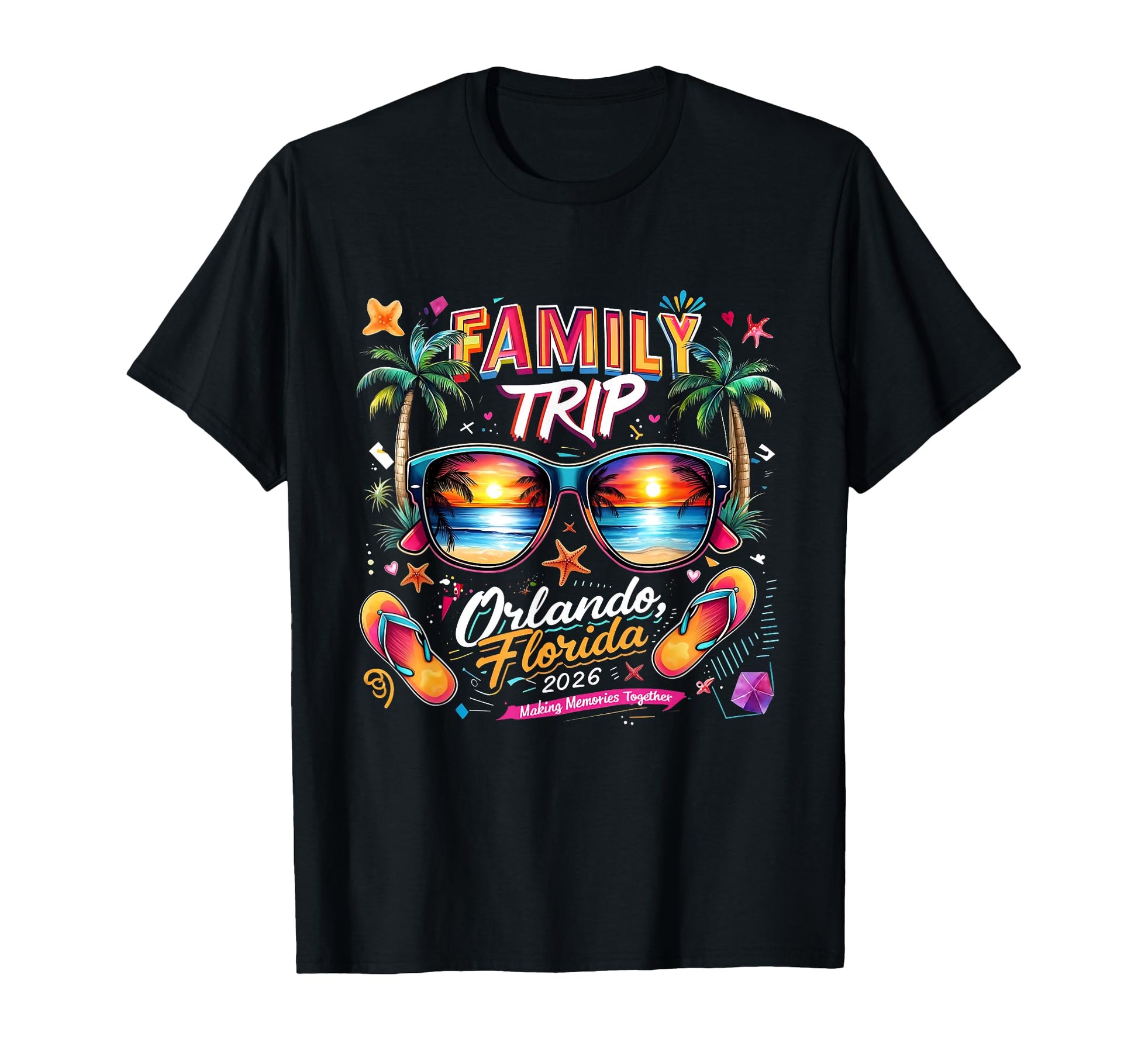 Family Trip Orlando Florida 2026 T-Shirt - Minimalist Print for Adults - T-Shirt, Sweatshirt, Hoodie