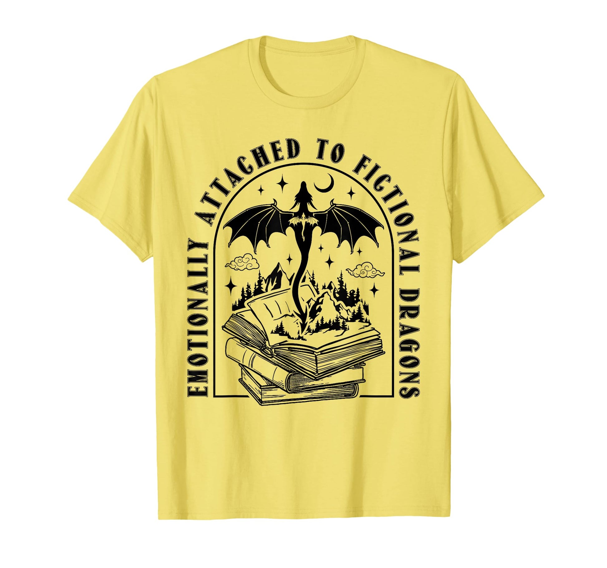 Emotionally Attached To Fictional Dragons T-Shirt - Unique Graphic Unisex - T-Shirt, Sweatshirt, Hoodie
