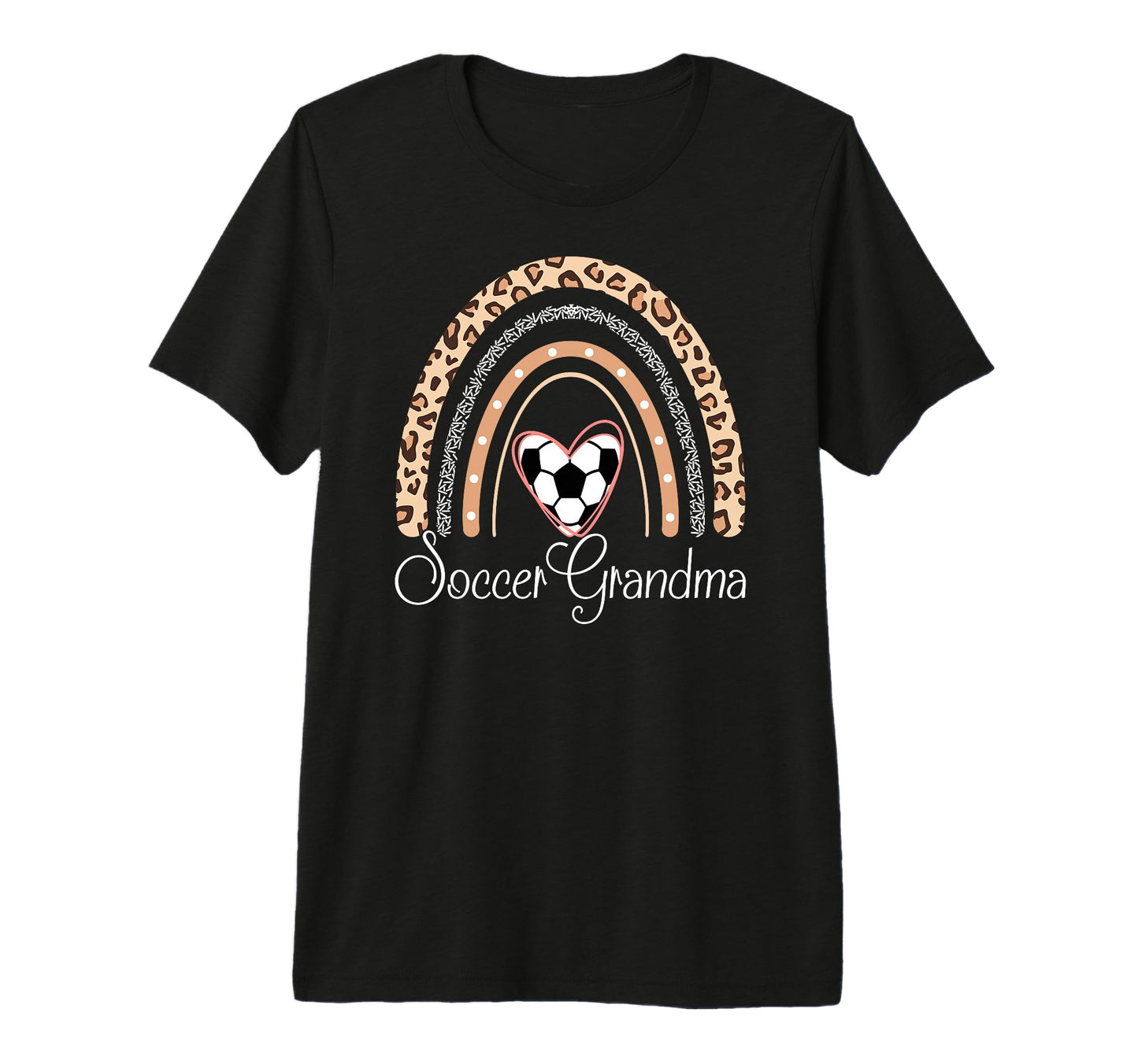 Soccer Grandma Boho Rainbow Funny T-Shirt - Graphic Print for Adults - T-Shirt, Sweatshirt, Hoodie