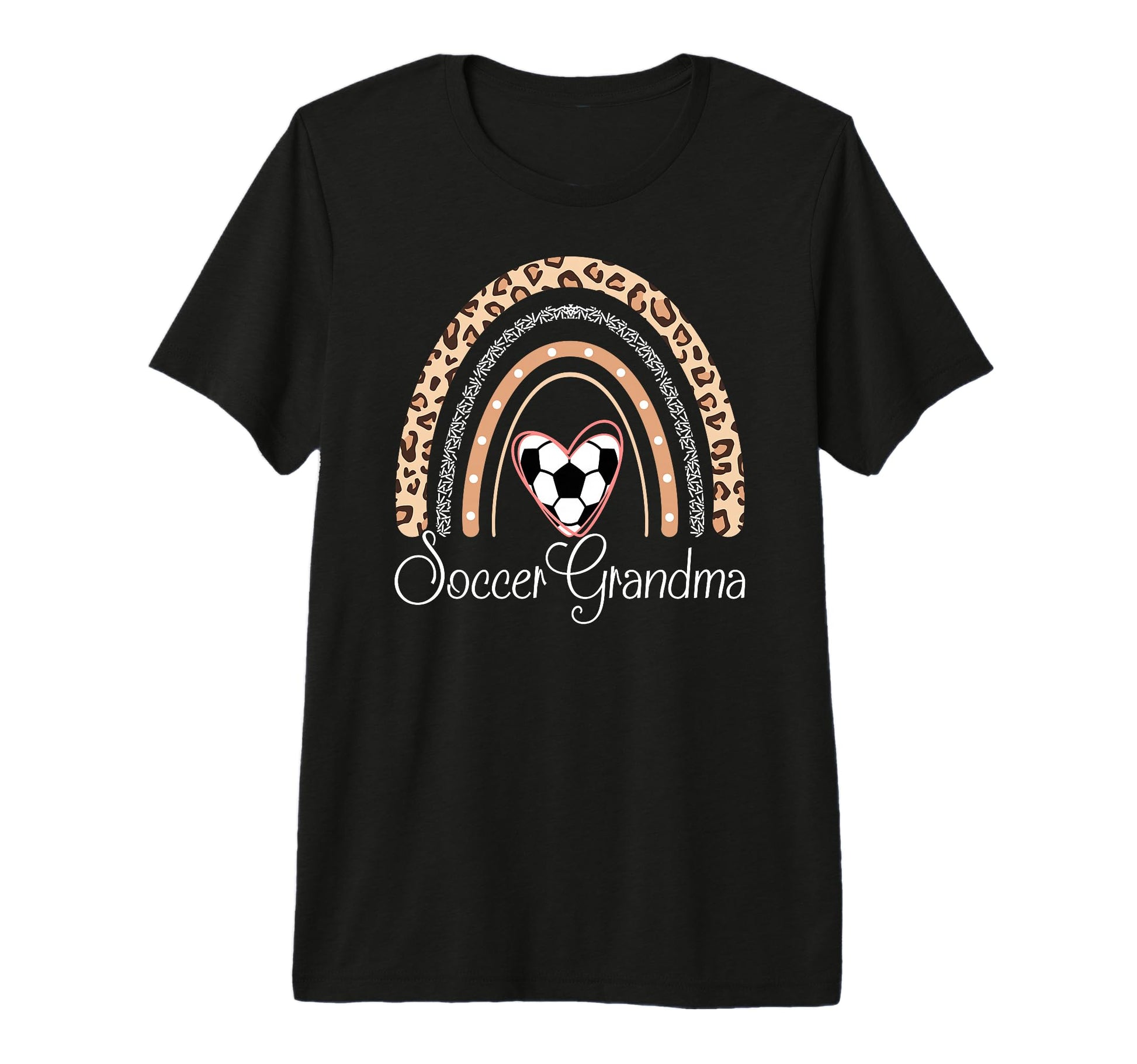 Soccer Grandma Boho Rainbow Funny T-Shirt - Graphic Print for Adults - T-Shirt, Sweatshirt, Hoodie