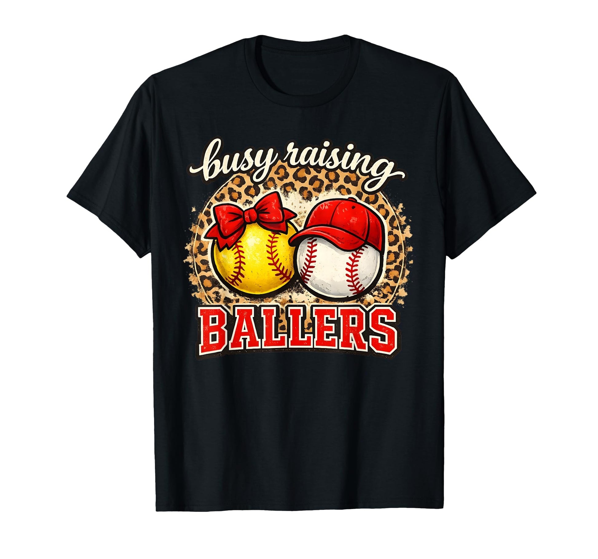 Busy Raising Ballers Baseball Mom T-Shirt - Fun Novelty Design Men Women - T-Shirt, Sweatshirt, Hoodie