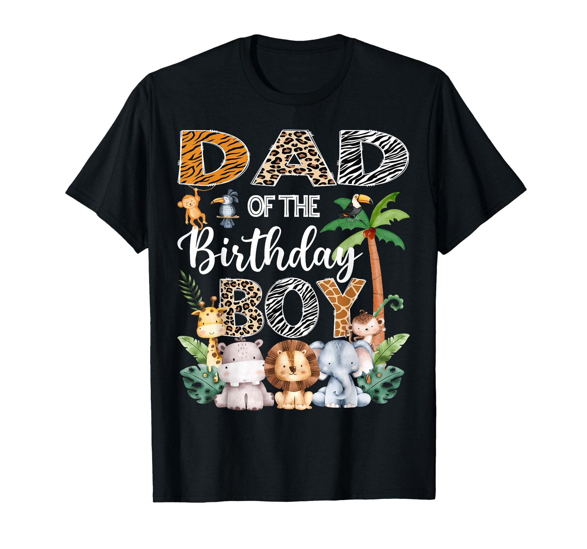 Dad Birthday Safari Jungle Bday Party T-Shirt - Streetwear Style Men Women - T-Shirt, Sweatshirt, Hoodie