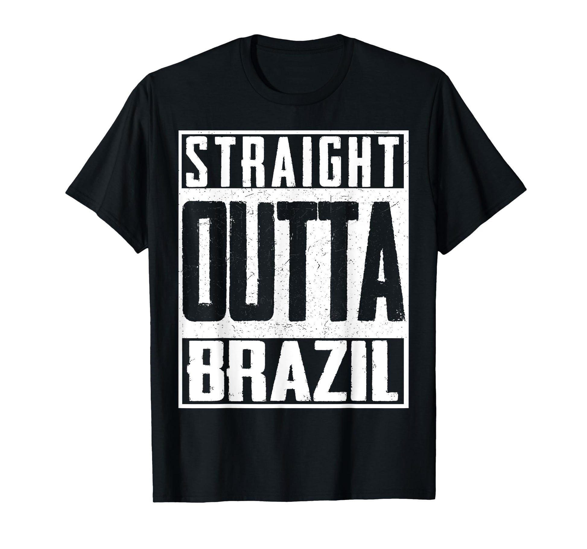 Straight Outta Brazil Brazilian T-Shirt - Aesthetic Graphic Unisex - T-Shirt, Sweatshirt, Hoodie