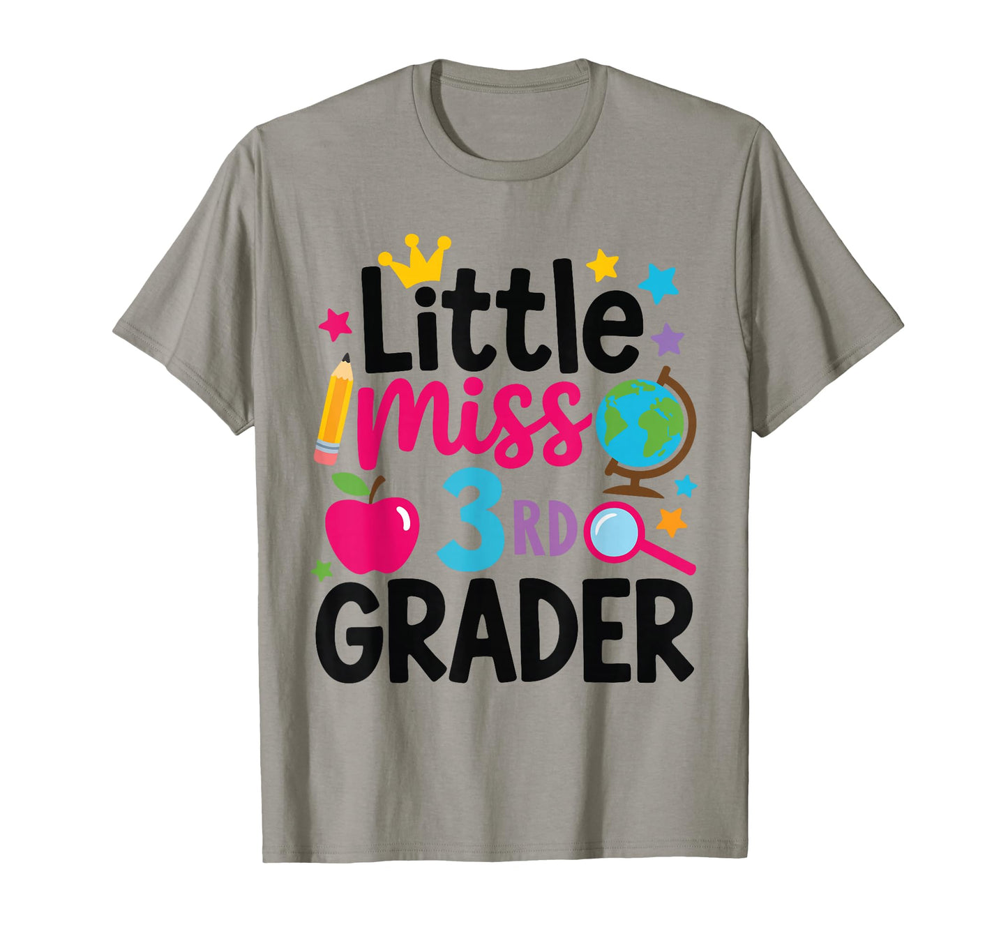 Little Miss 3Rd Grade First Day School T-Shirt - Trendy Graphic Men Women - T-Shirt, Sweatshirt, Hoodie
