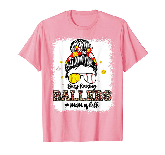 Baseball Mom Both Softball Mama Busy T-Shirt - Custom Art Print Men Women - T-Shirt, Sweatshirt, Hoodie