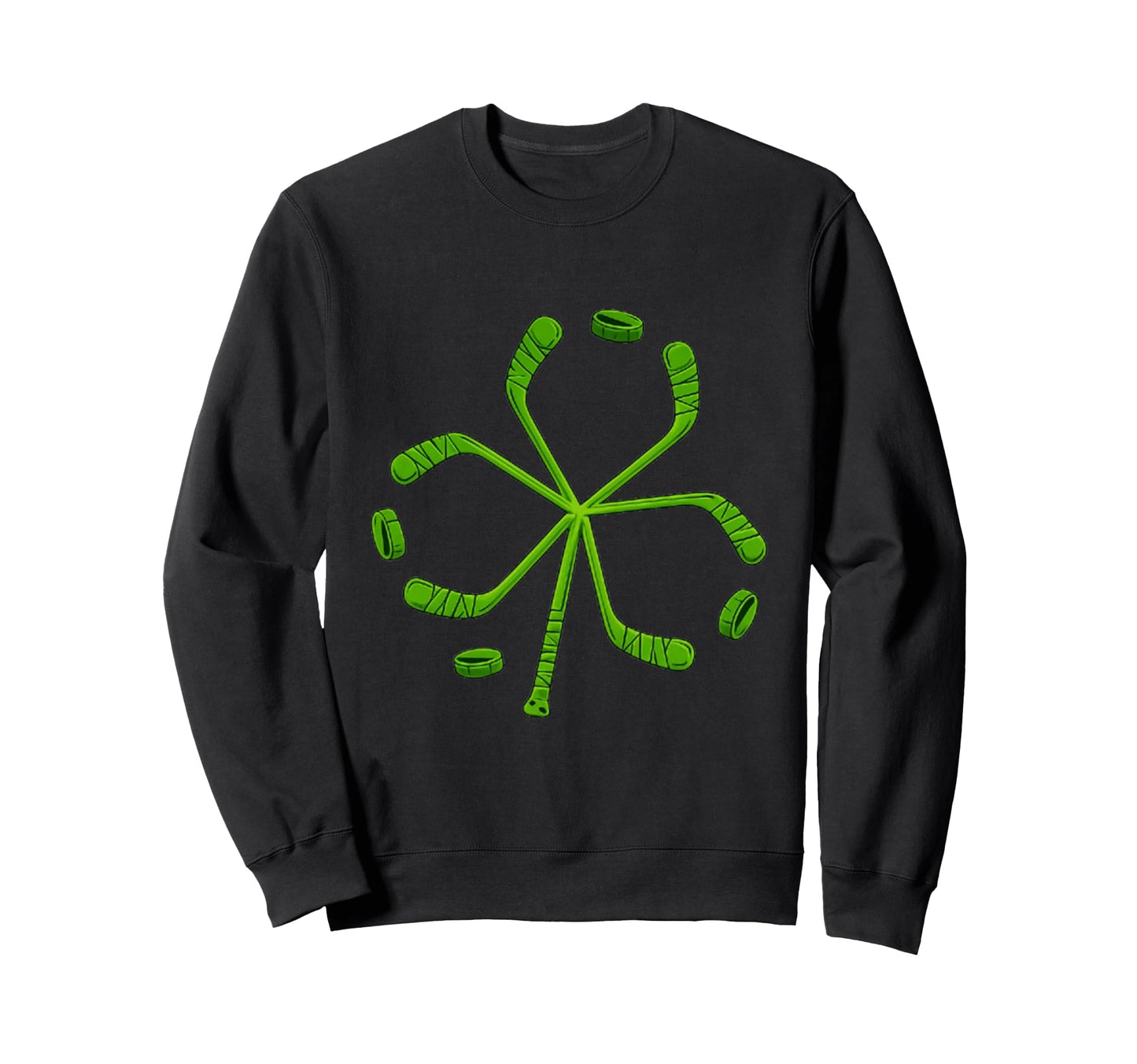 St Patricks Day Shamrock Hockey St Sweatshirt - Novelty Apparel Unisex - T-Shirt, Sweatshirt, Hoodie