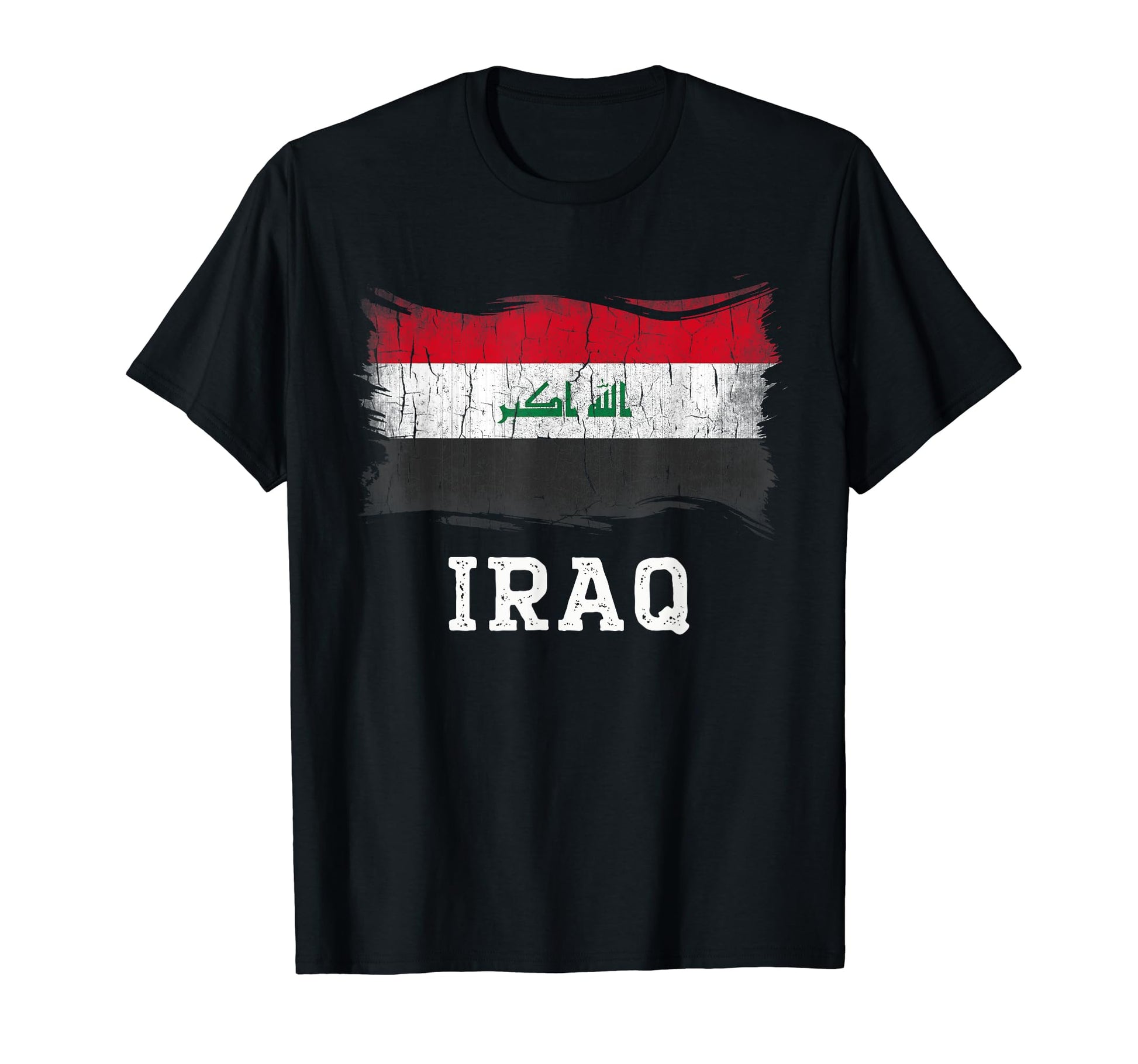 Iraq Flag Iraqi Grunge T-Shirt - Fun Novelty Design Unisex - T-Shirt, Sweatshirt, Hoodie