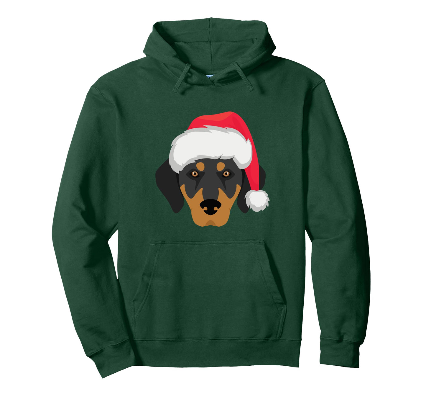 Holiday Transylvania Hound Dog Mom Dog Hoodie - Custom Art Print Men Women - T-Shirt, Sweatshirt, Hoodie
