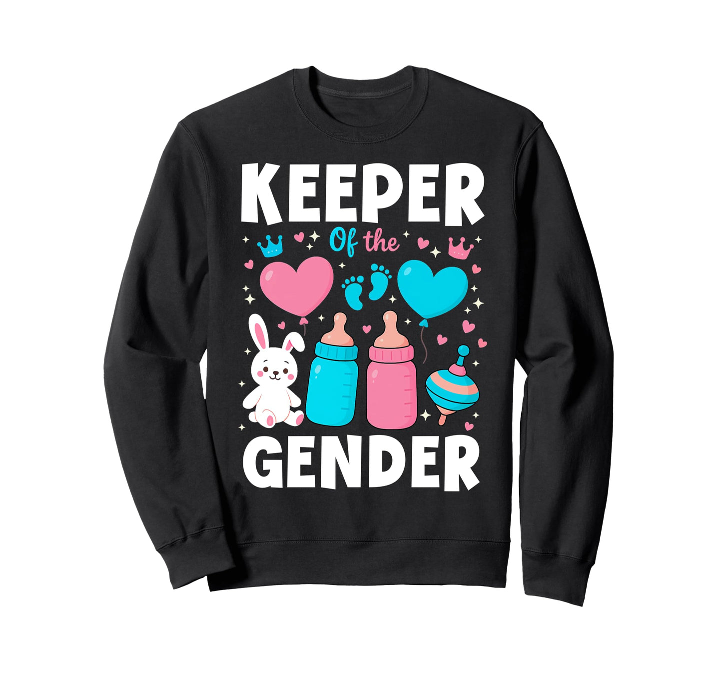 Keeper Gender Funny Gender Reveal Sweatshirt - Trendy Graphic for Adults - T-Shirt, Sweatshirt, Hoodie